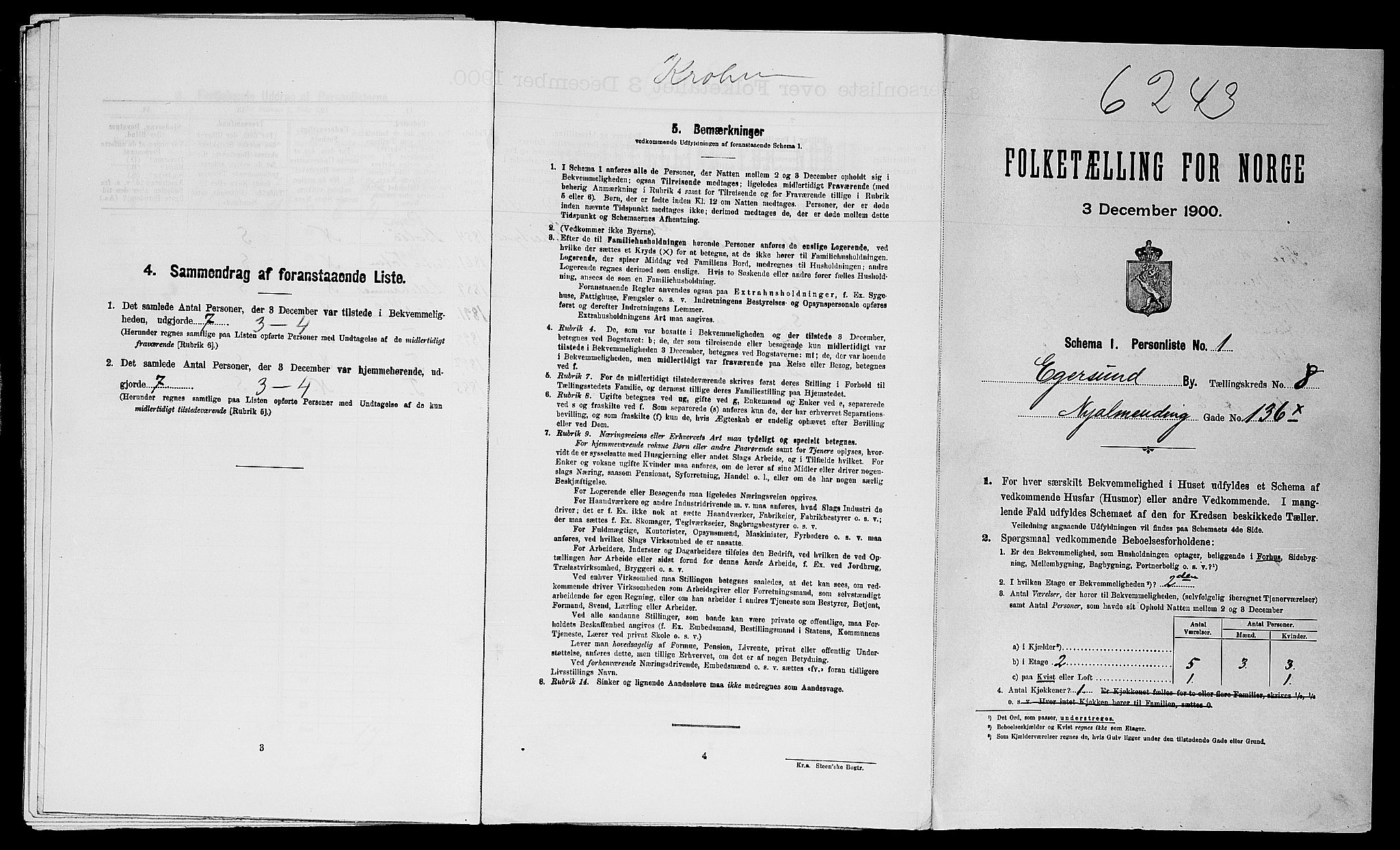SAST, Folketelling 1900 for 1101 Egersund ladested, 1900, s. 756