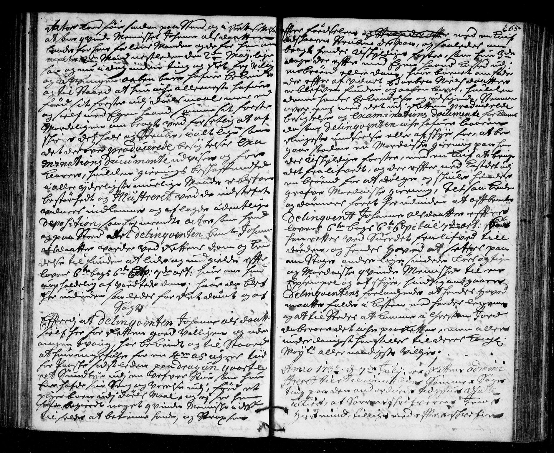 Lier, Røyken og Hurum sorenskriveri, AV/SAKO-A-89/F/Fa/L0046: Tingbok, 1729-1733, s. 265