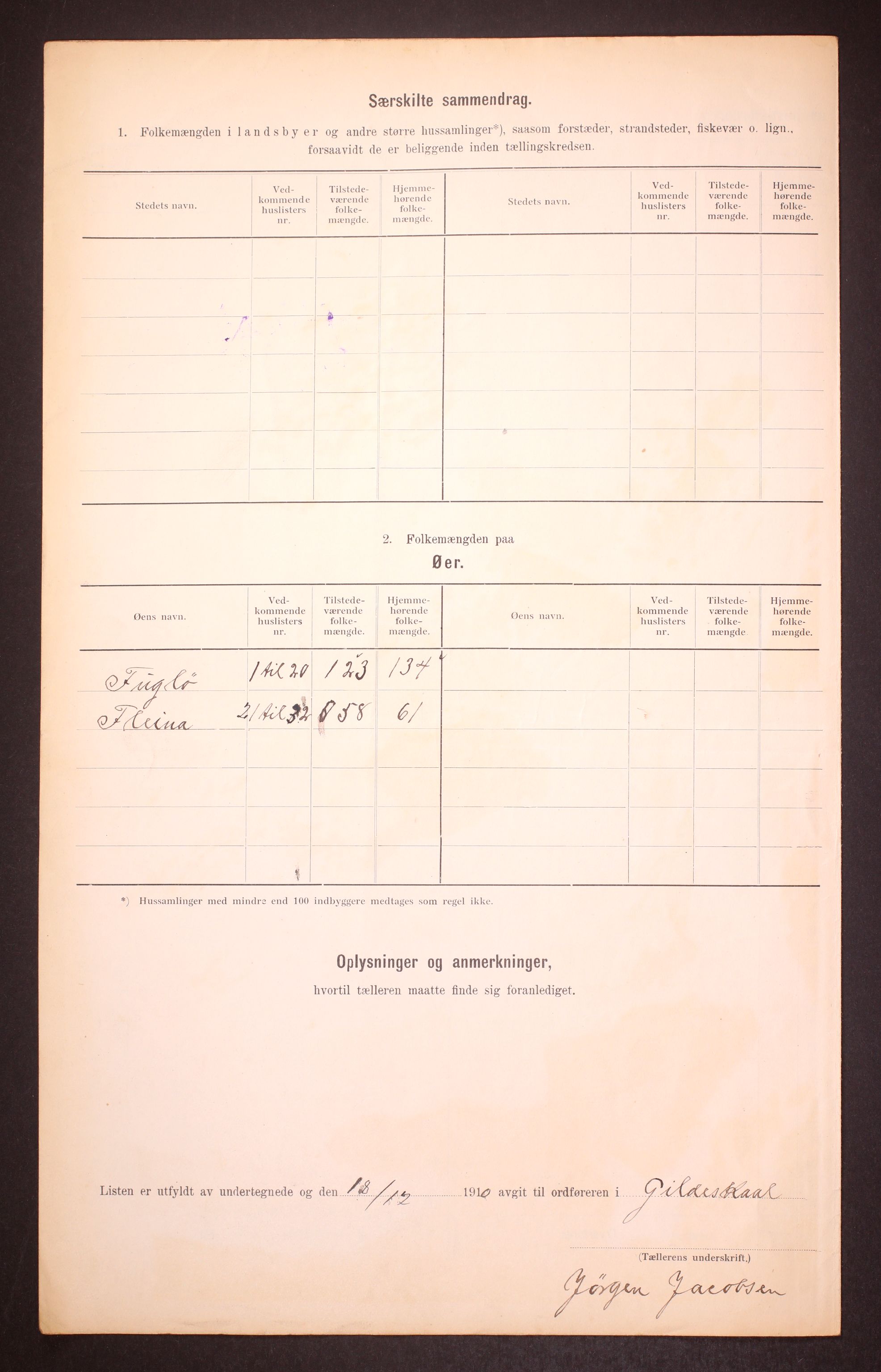 RA, Folketelling 1910 for 1838 Gildeskål herred, 1910, s. 48