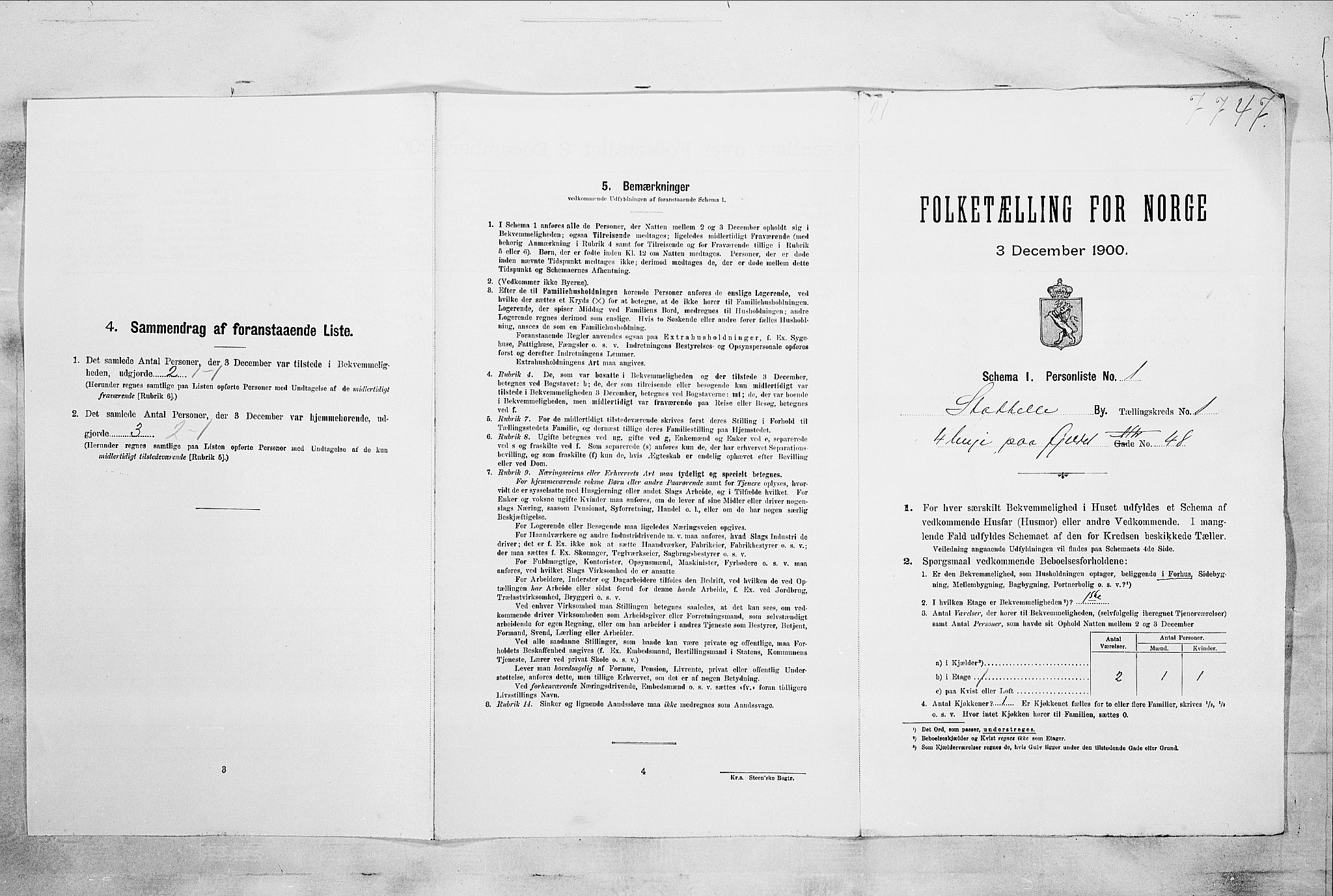 SAKO, Folketelling 1900 for 0803 Stathelle ladested, 1900, s. 24