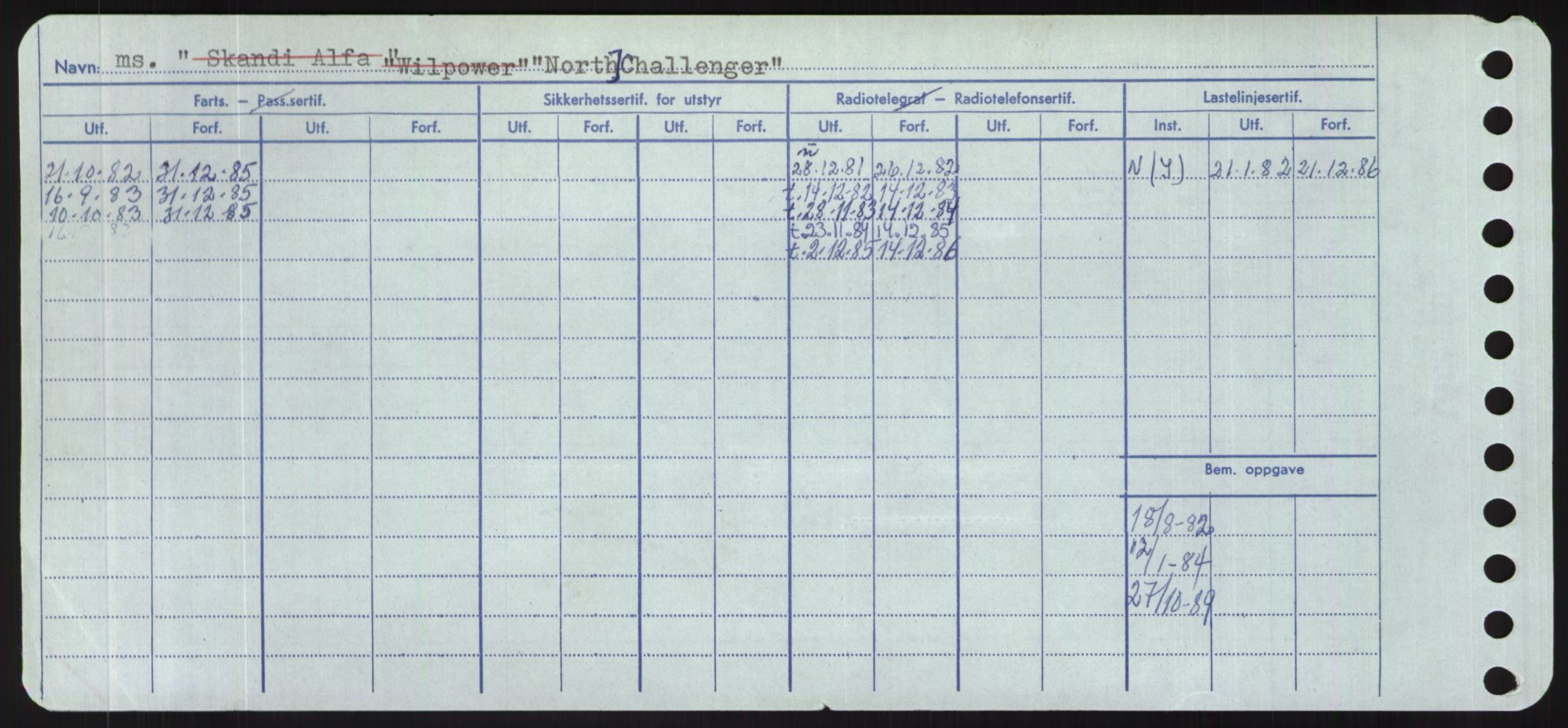 Sjøfartsdirektoratet med forløpere, Skipsmålingen, RA/S-1627/H/Hd/L0027: Fartøy, Norhop-Nør, s. 192