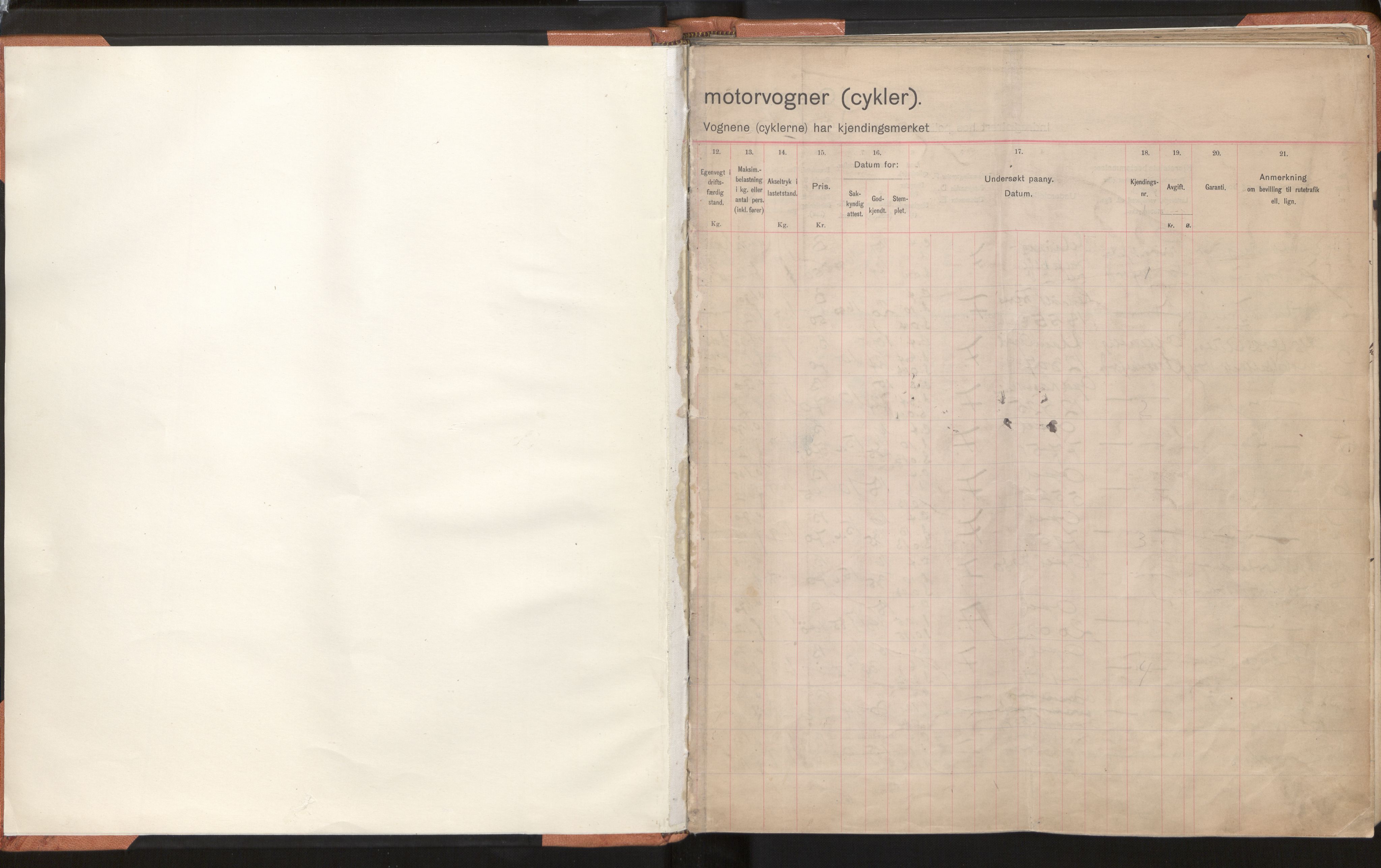 Statens vegvesen, Hordaland vegkontor, AV/SAB-A-5201/2/O/Oa/L0002: Bil og motorsykkel/moped - R1-29 og R690-845, 1915-1970, s. 1