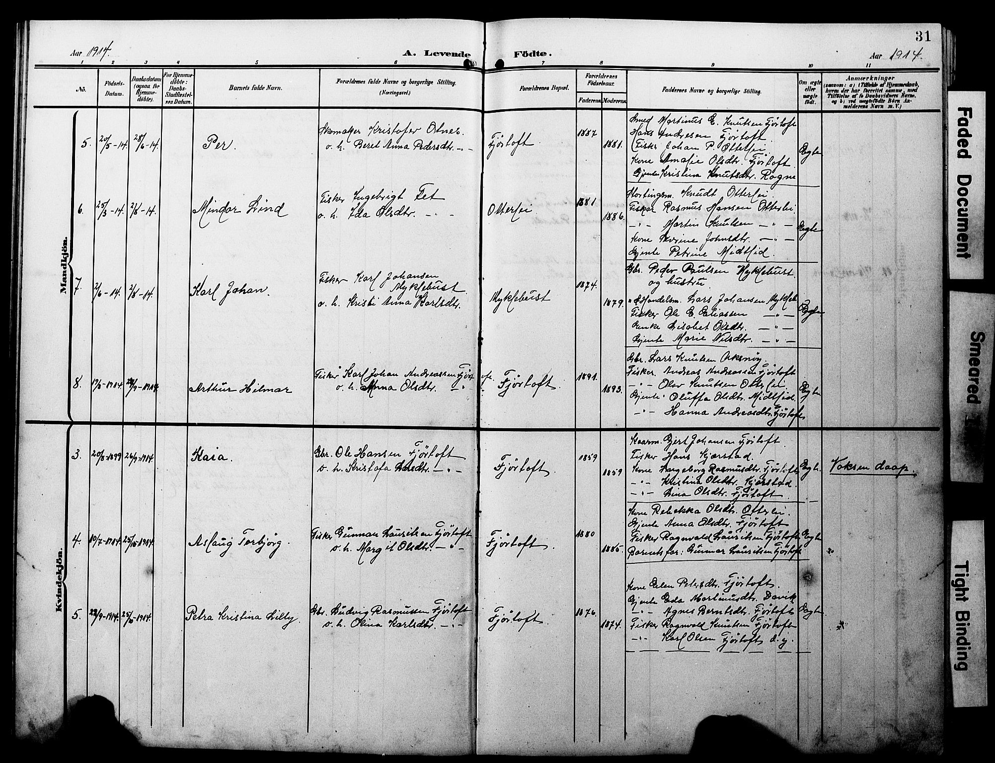 Ministerialprotokoller, klokkerbøker og fødselsregistre - Møre og Romsdal, AV/SAT-A-1454/538/L0524: Klokkerbok nr. 538C02, 1901-1931, s. 31