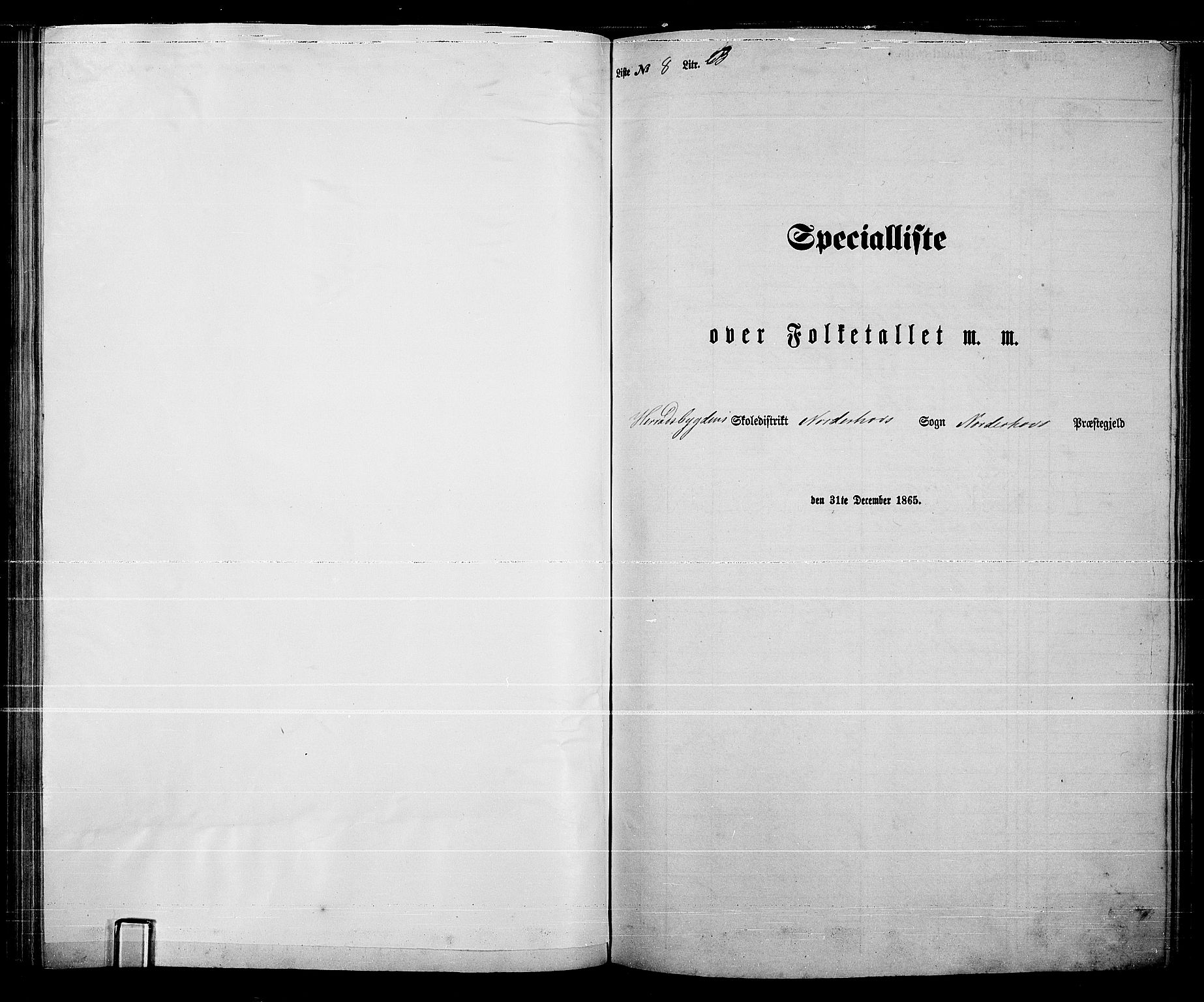 RA, Folketelling 1865 for 0613L Norderhov prestegjeld, Norderhov sokn, Haug sokn og Lunder sokn, 1865, s. 172