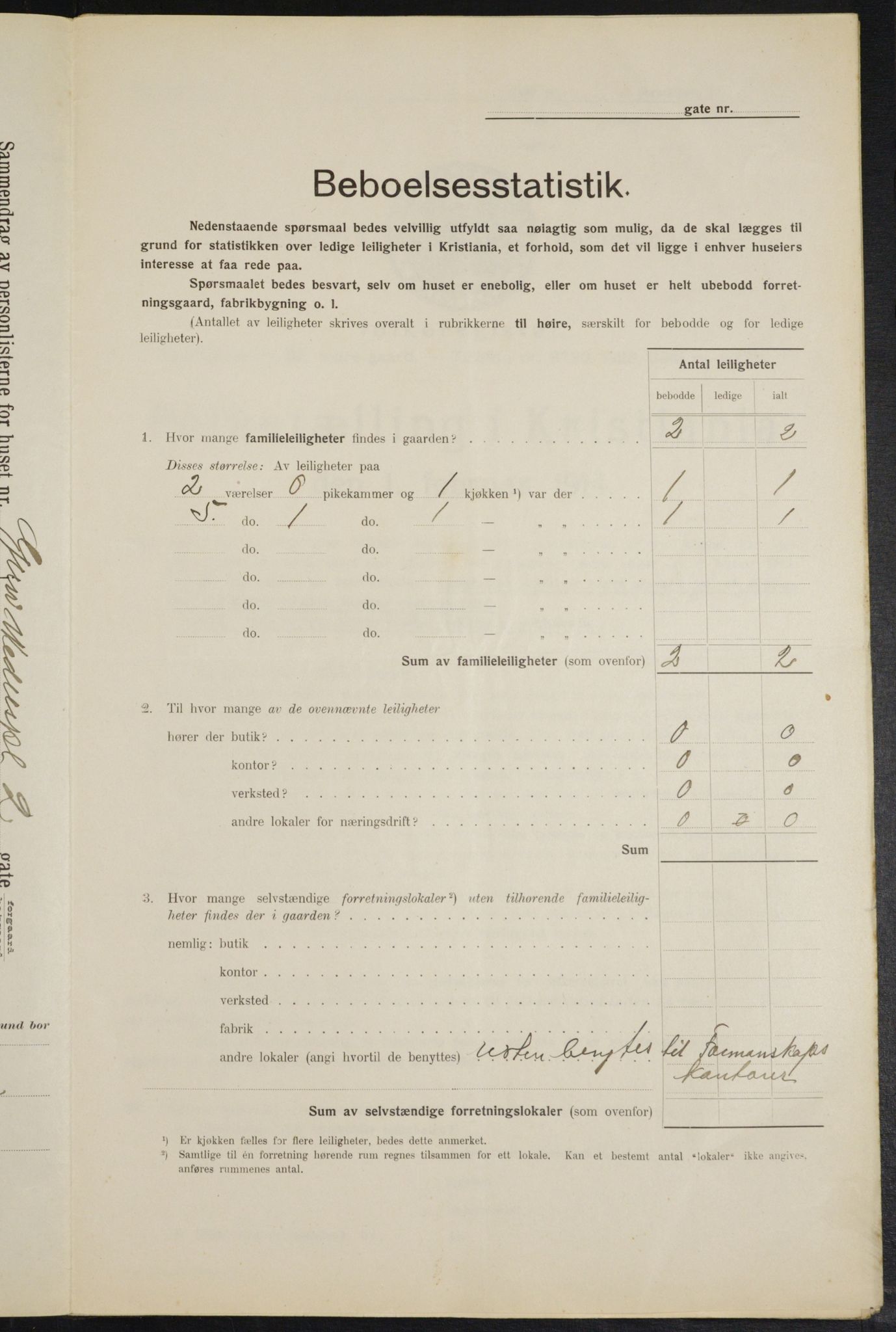 OBA, Kommunal folketelling 1.2.1914 for Kristiania, 1914, s. 29999