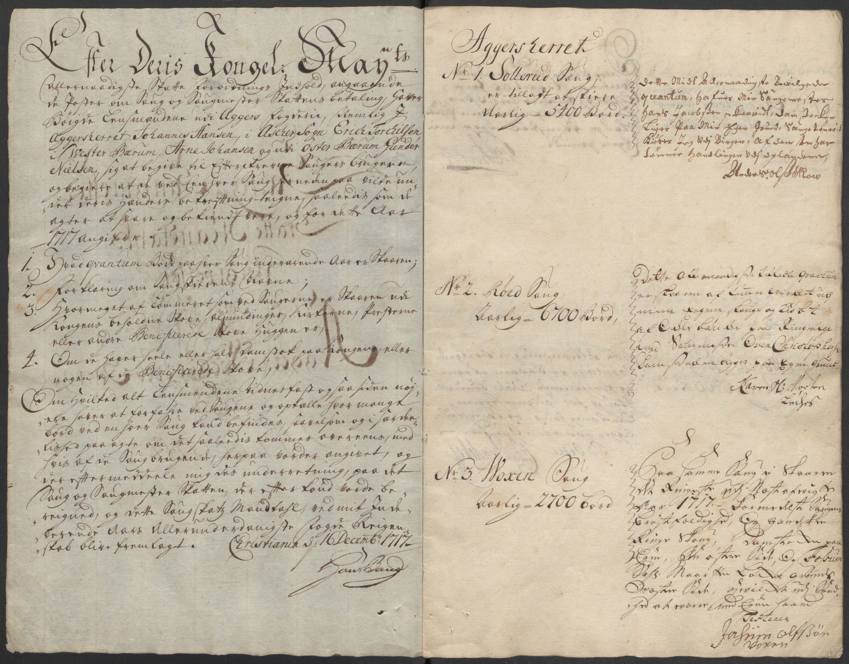 Rentekammeret inntil 1814, Reviderte regnskaper, Fogderegnskap, AV/RA-EA-4092/R10/L0455: Fogderegnskap Aker og Follo, 1717, s. 154