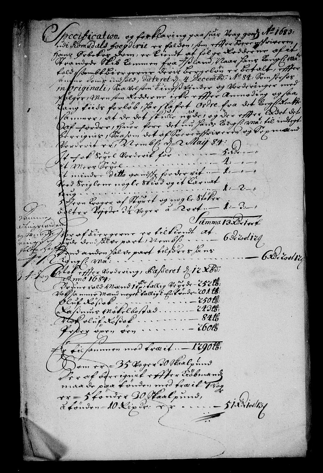 Rentekammeret inntil 1814, Reviderte regnskaper, Stiftamtstueregnskaper, Trondheim stiftamt og Nordland amt, AV/RA-EA-6044/R/Rg/L0084: Trondheim stiftamt og Nordland amt, 1686