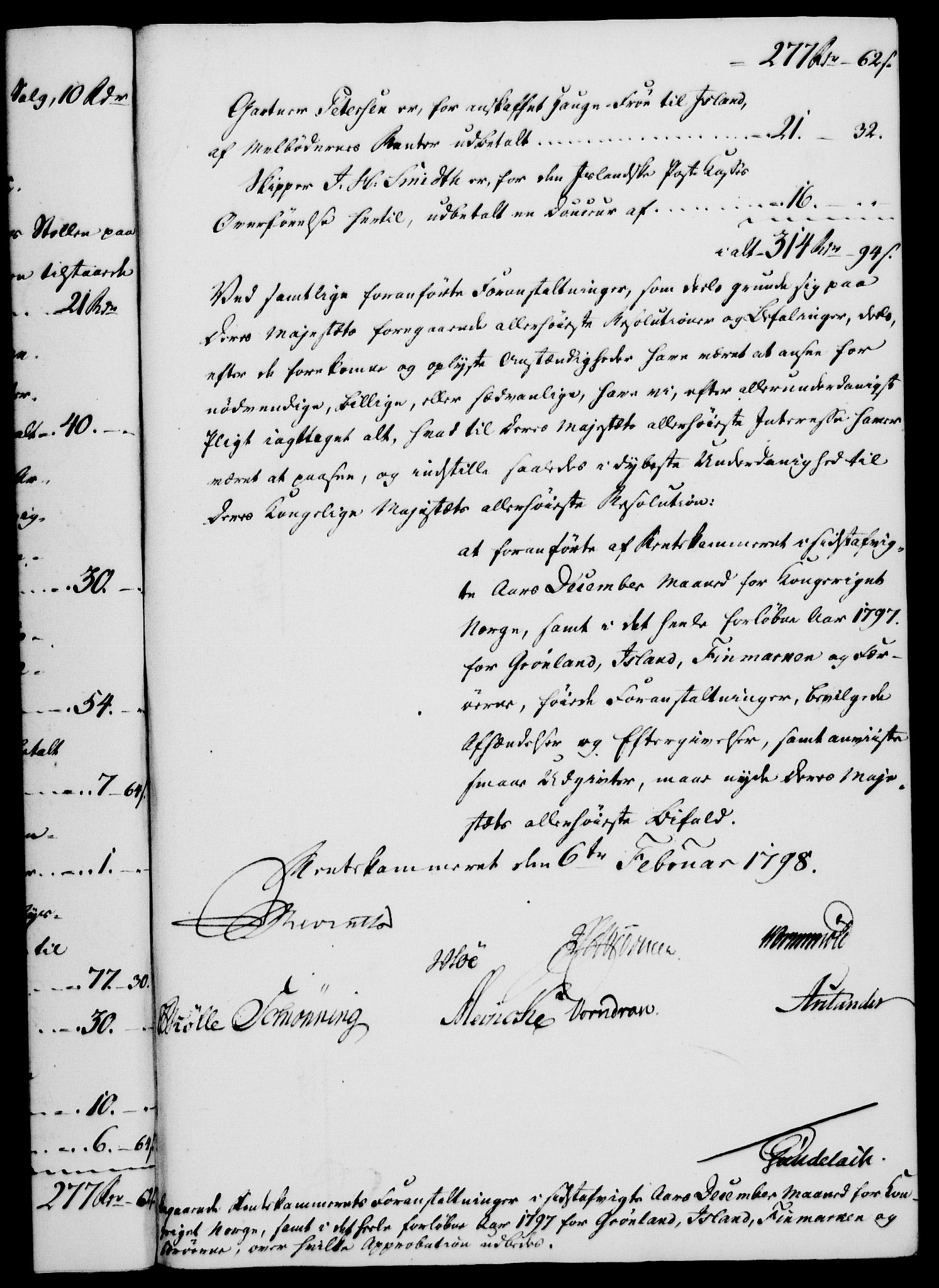 Rentekammeret, Kammerkanselliet, RA/EA-3111/G/Gf/Gfa/L0080: Norsk relasjons- og resolusjonsprotokoll (merket RK 52.80), 1798, s. 93