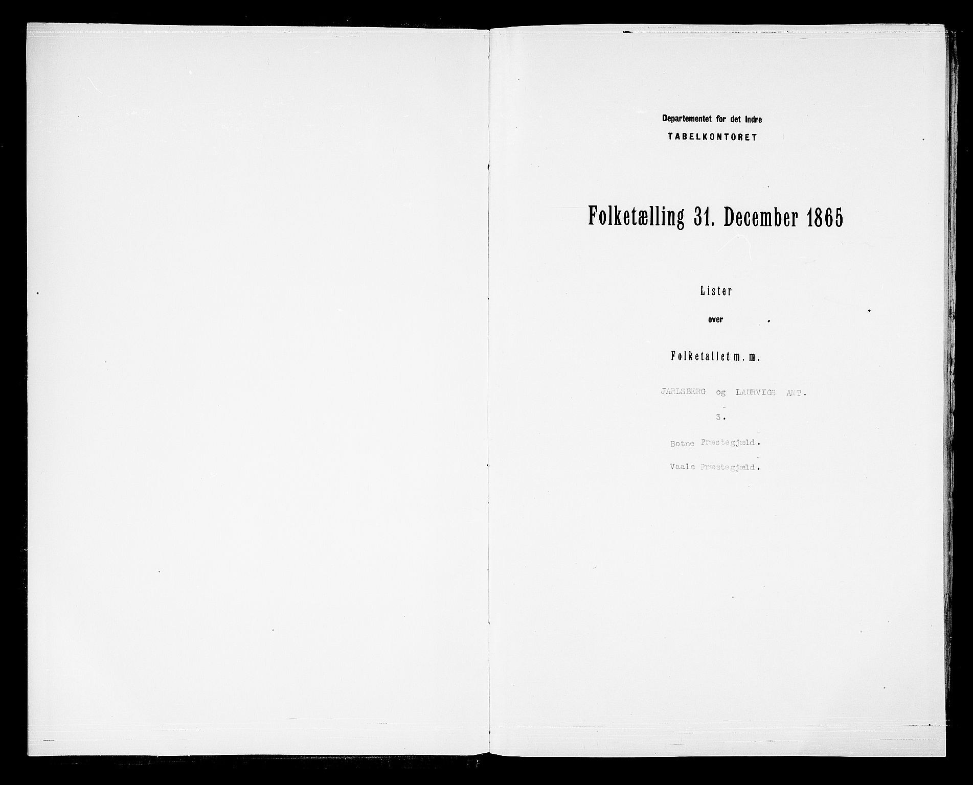 RA, Folketelling 1865 for 0715L Botne prestegjeld, Botne sokn og Hillestad sokn, 1865, s. 3