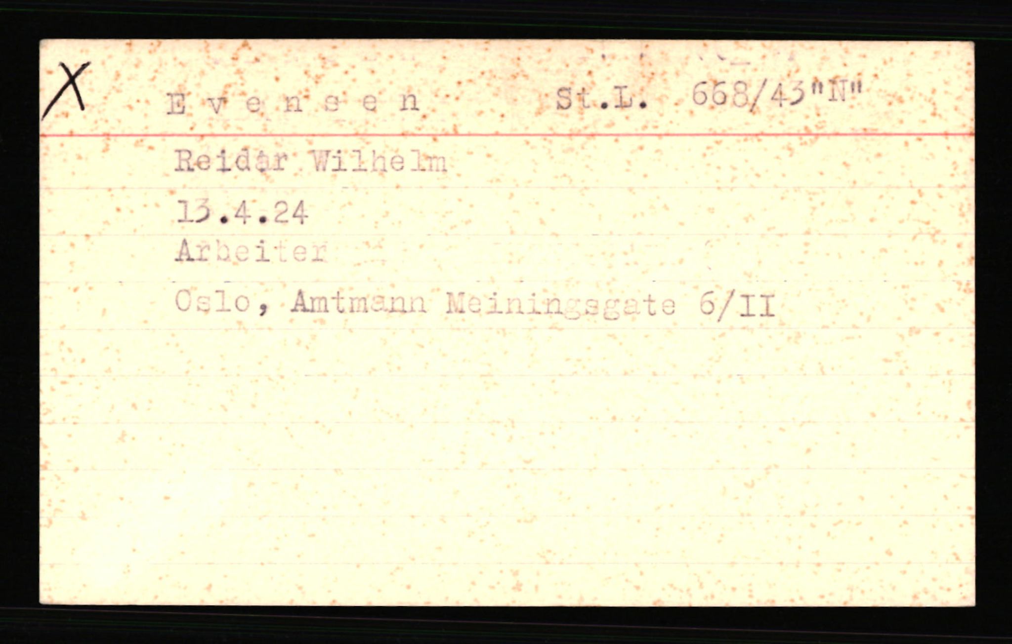 SS- und Polizeigericht Nord (IX), AV/RA-RAFA-3182/0001/C/Ca/L0002: kartotekkort for personer alfabetisk på etternavn: D-H, 1940-1945, s. 303