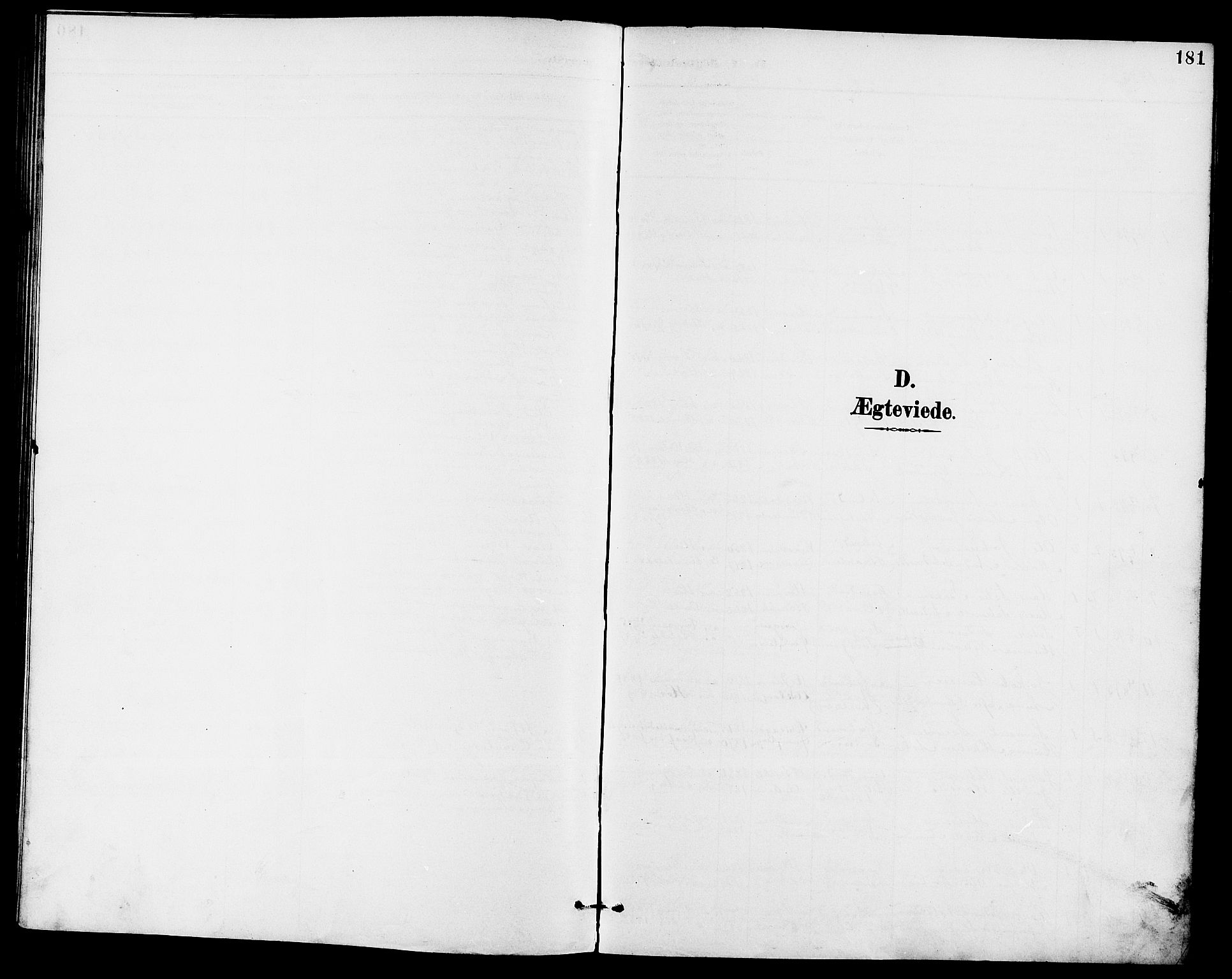 Eidanger kirkebøker, AV/SAKO-A-261/G/Ga/L0003: Klokkerbok nr. 3, 1893-1911, s. 181