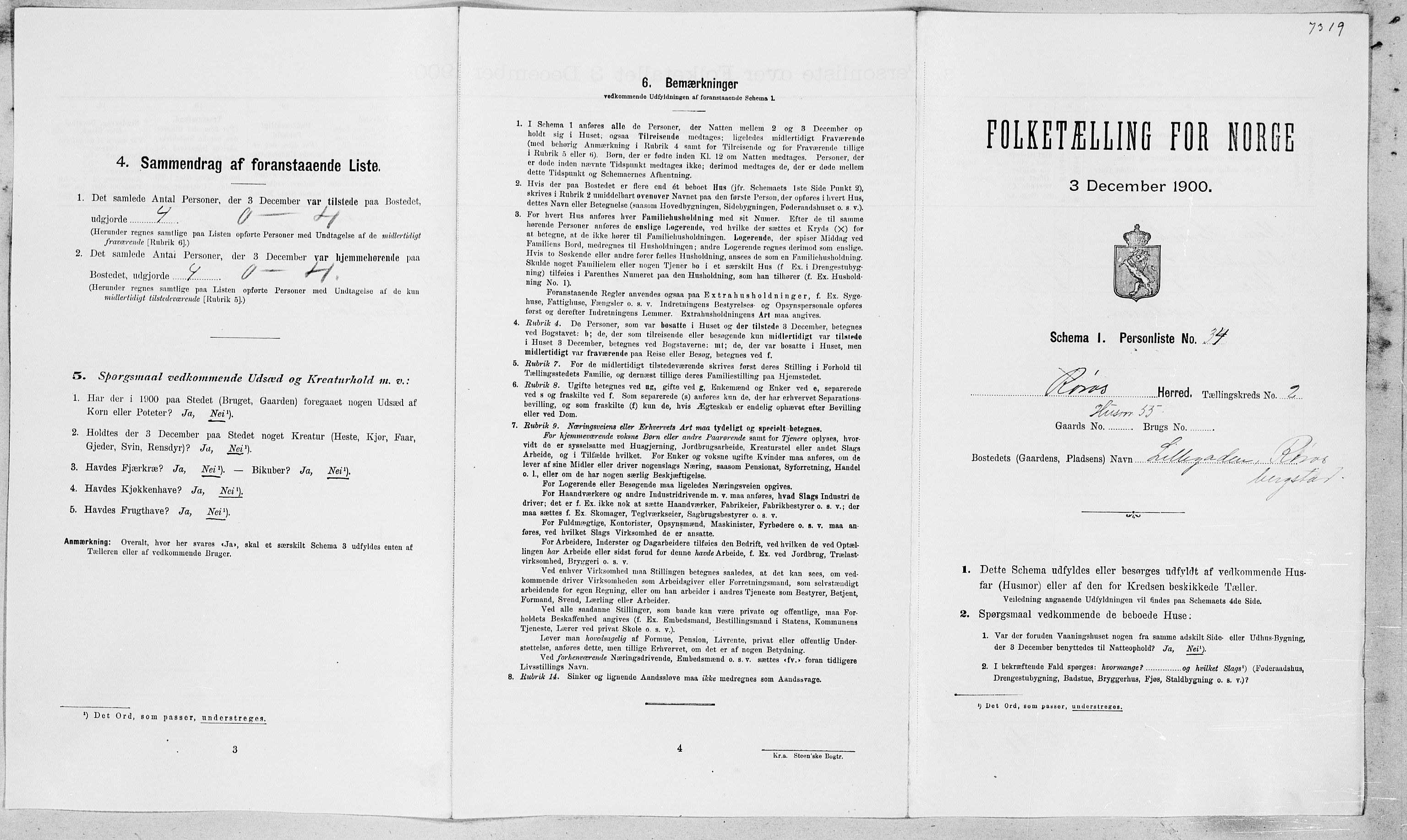 SAT, Folketelling 1900 for 1640 Røros herred, 1900, s. 212