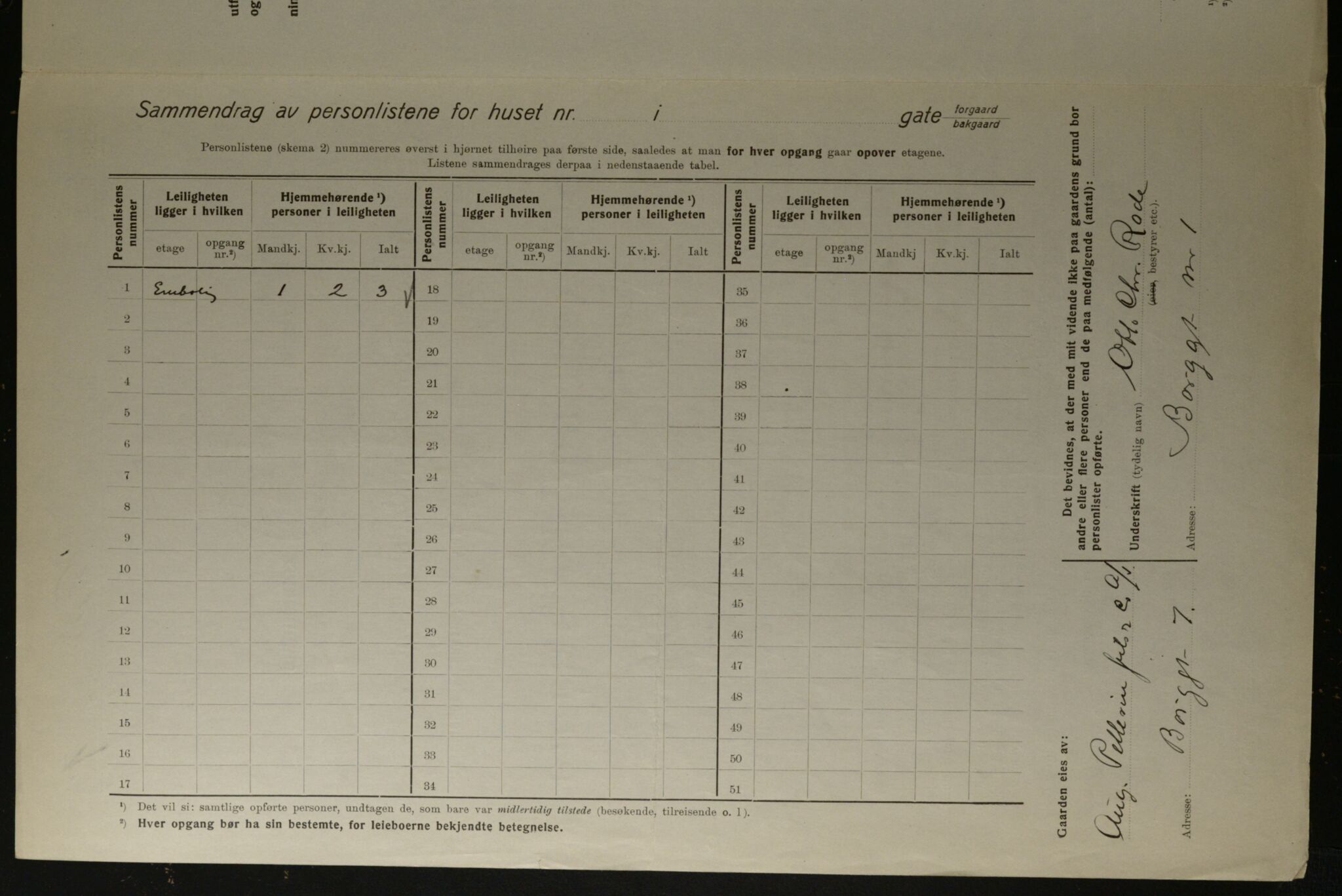 OBA, Kommunal folketelling 1.12.1923 for Kristiania, 1923, s. 8779