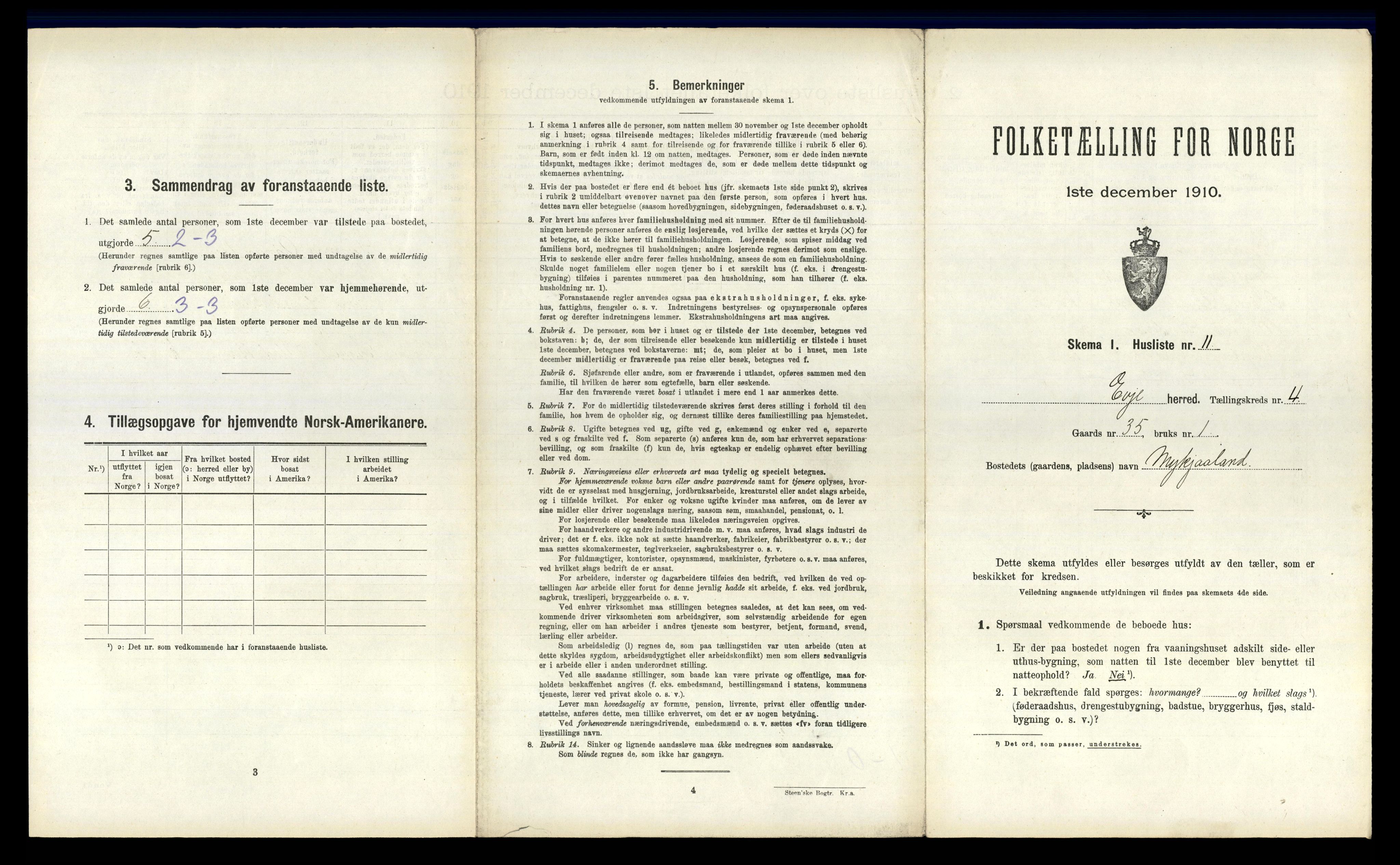 RA, Folketelling 1910 for 0937 Evje herred, 1910, s. 172