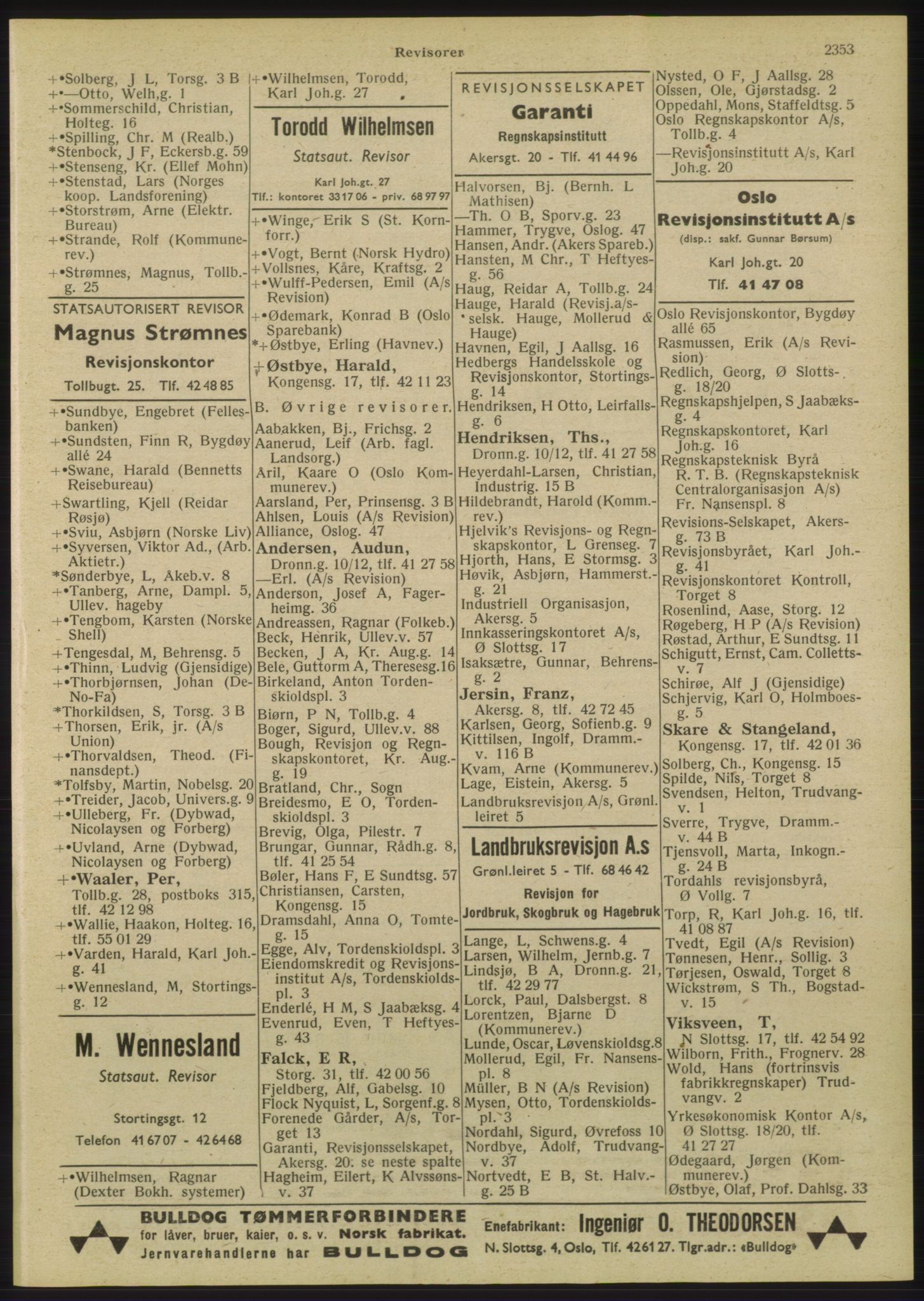 Kristiania/Oslo adressebok, PUBL/-, 1947, s. 2353