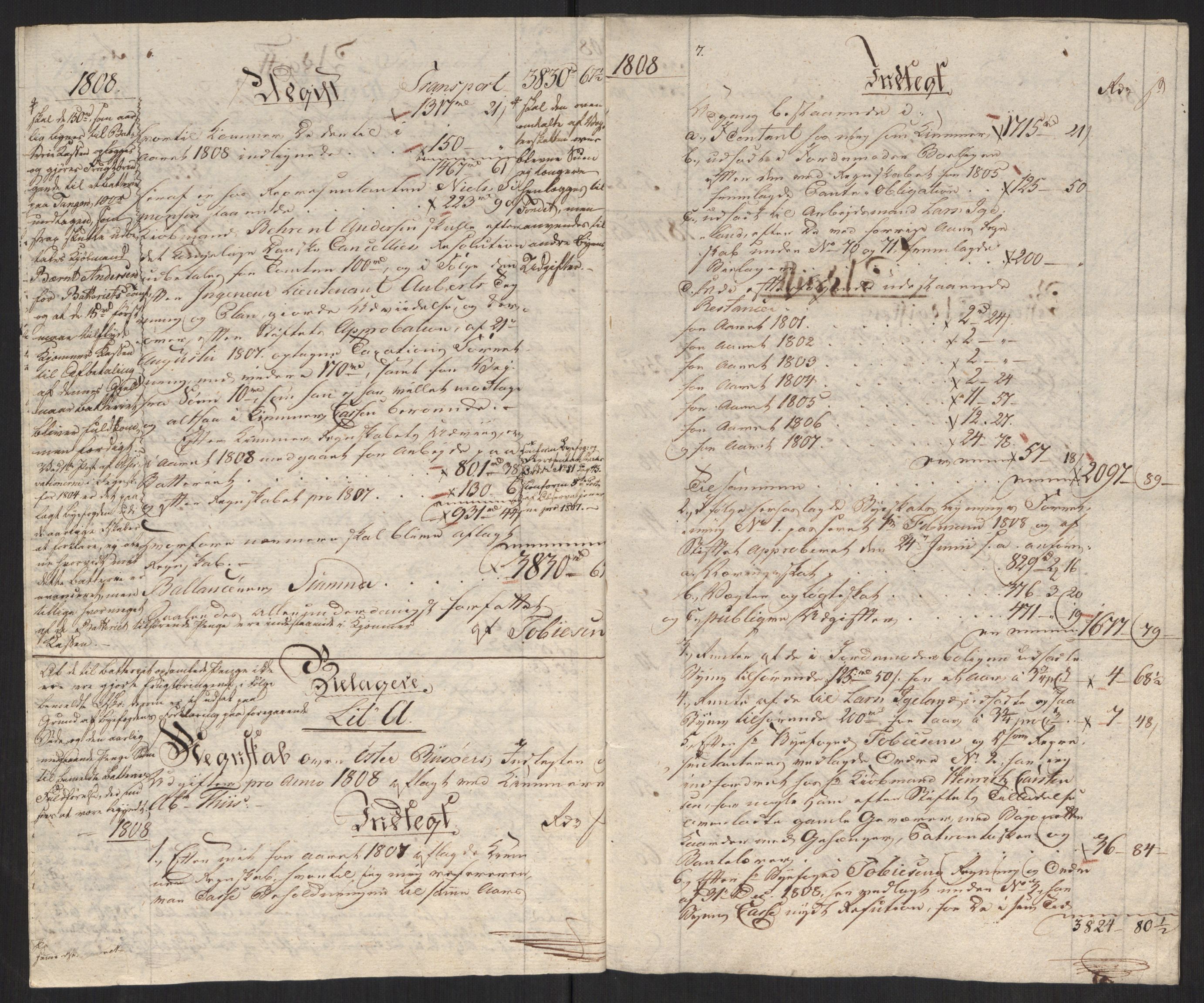 Danske Kanselli 1800-1814, AV/RA-EA-3024/K/Kk/Kka/Kkac/L0237: Kjøpstadregnskap Øster Risør, 1805-1810, s. 673