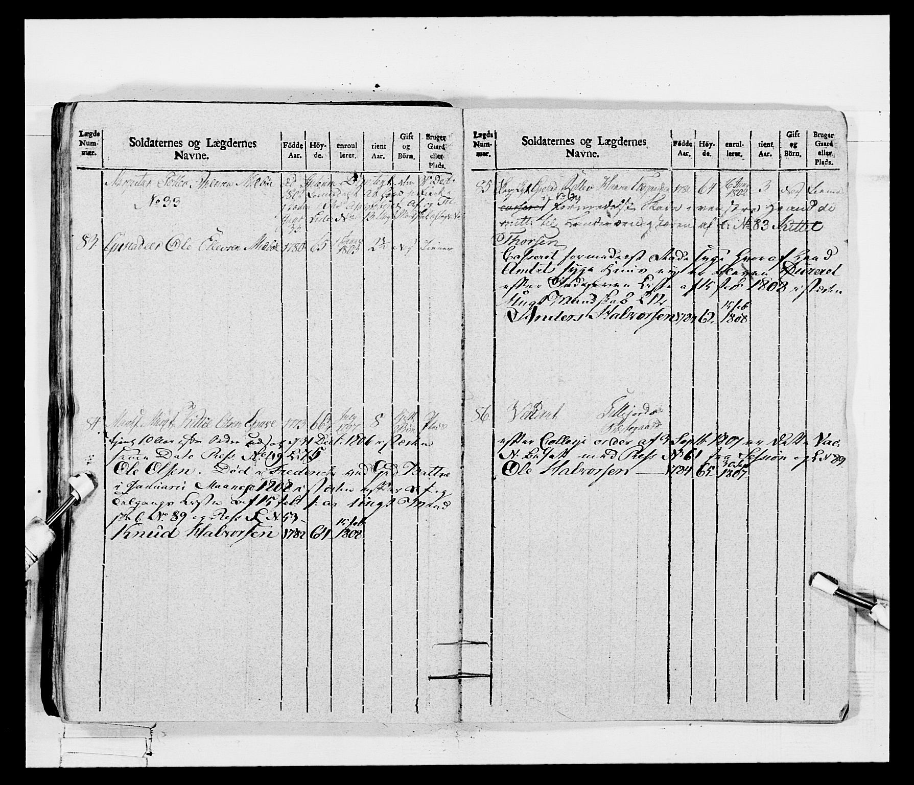 Generalitets- og kommissariatskollegiet, Det kongelige norske kommissariatskollegium, AV/RA-EA-5420/E/Eh/L0115: Telemarkske nasjonale infanteriregiment, 1802-1805, s. 607