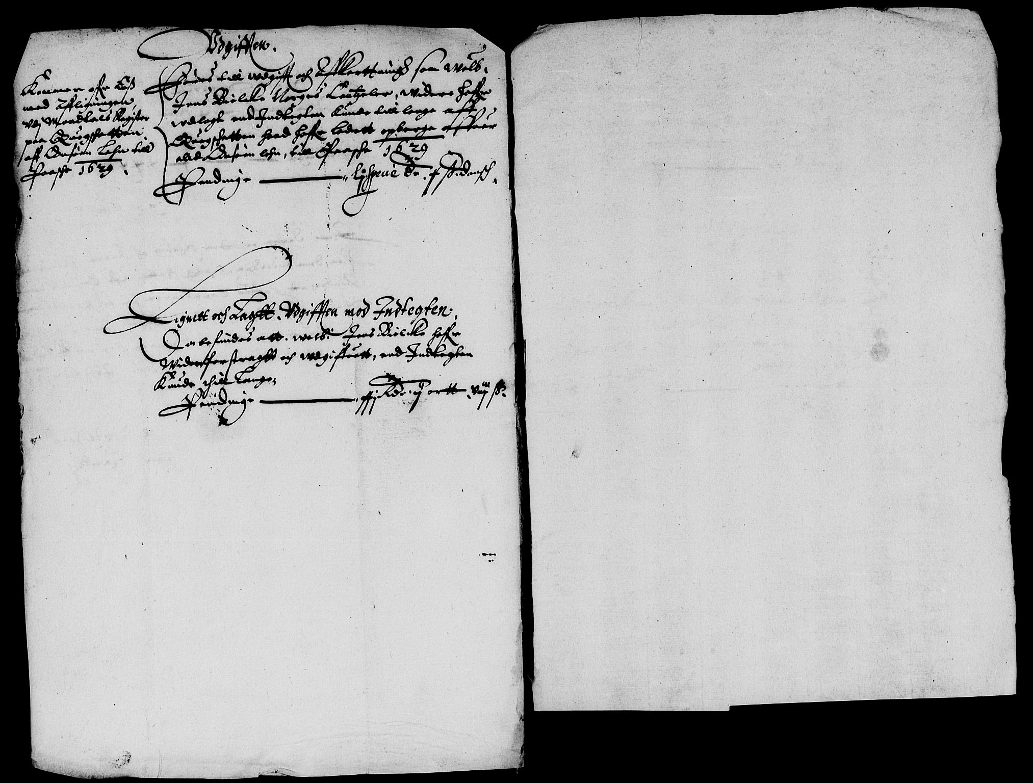 Rentekammeret inntil 1814, Reviderte regnskaper, Lensregnskaper, RA/EA-5023/R/Rb/Rbe/L0001: Onsøy len, 1626-1639