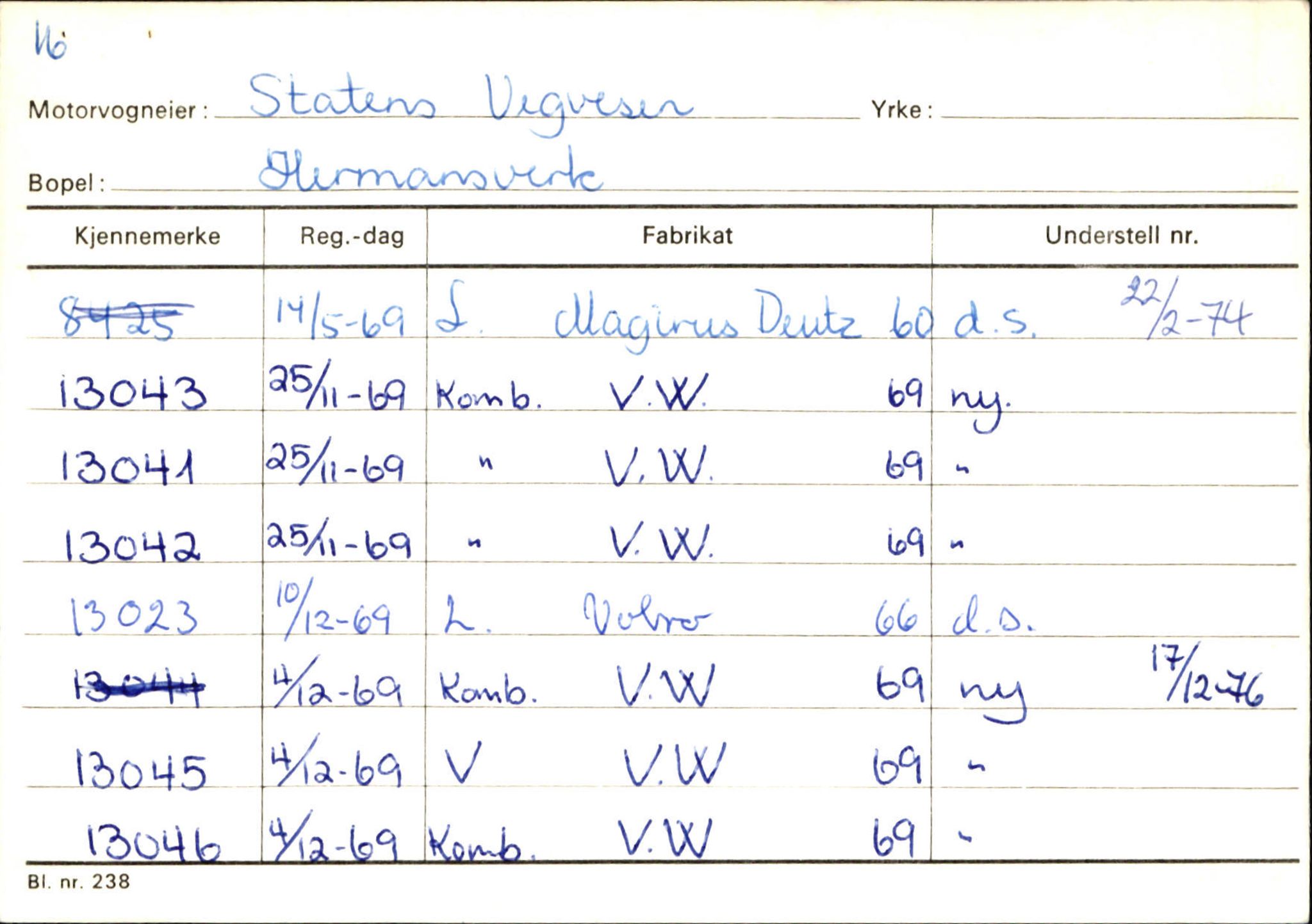 Statens vegvesen, Sogn og Fjordane vegkontor, AV/SAB-A-5301/4/F/L0126: Eigarregister Fjaler M-Å. Leikanger A-Å, 1945-1975, s. 2188