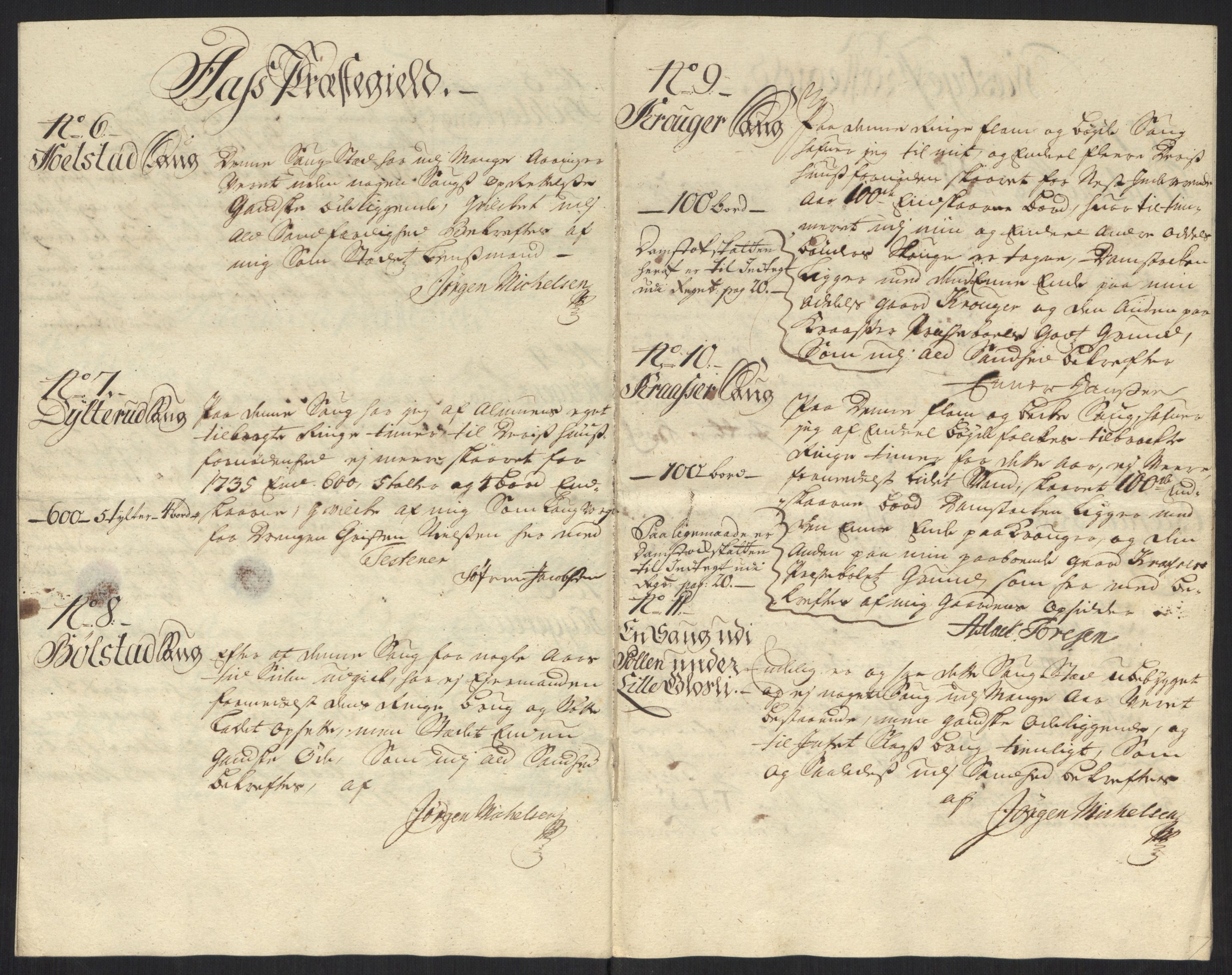 Rentekammeret inntil 1814, Reviderte regnskaper, Fogderegnskap, RA/EA-4092/R10/L0474: Fogderegnskap Aker og Follo, 1735, s. 111