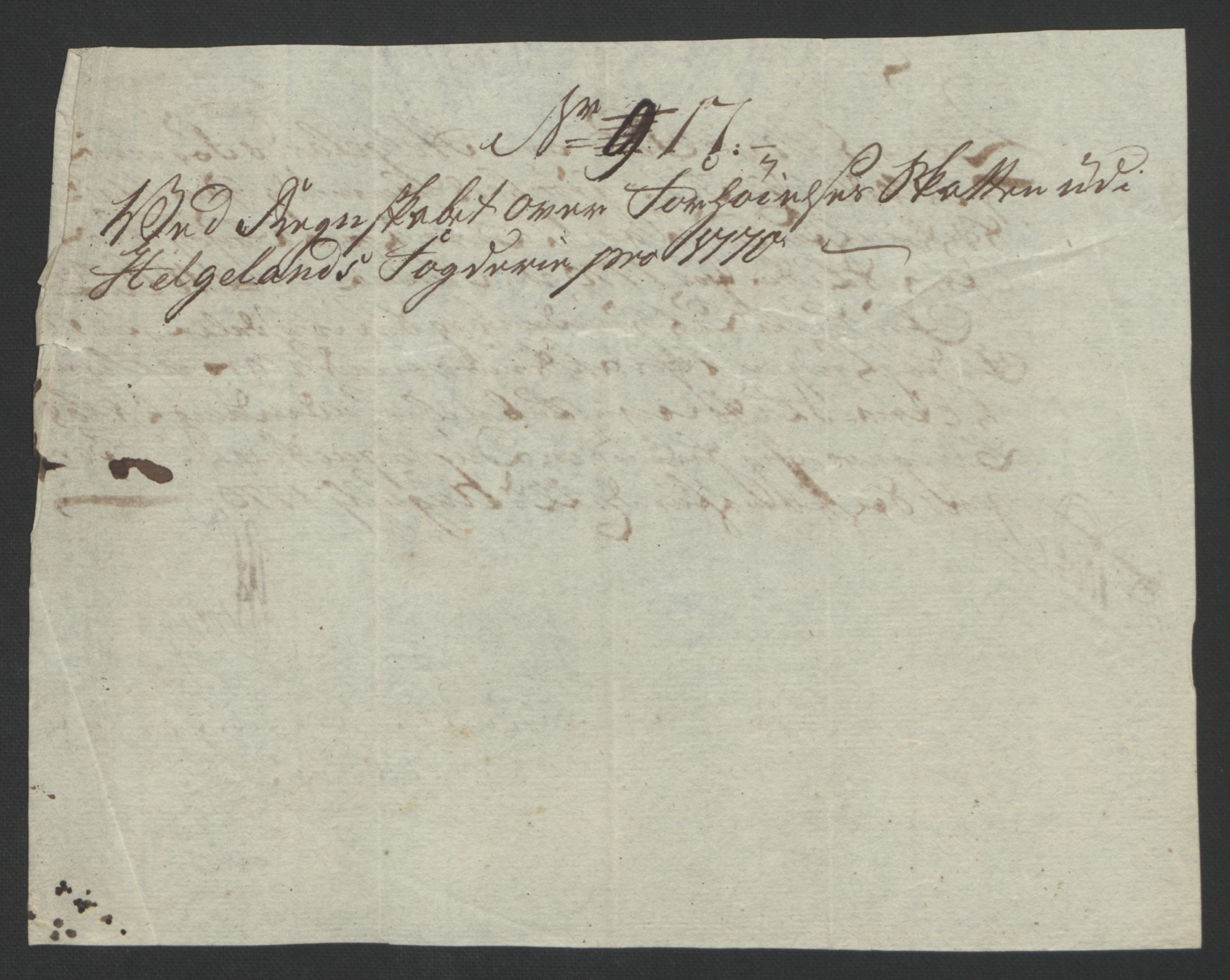 Rentekammeret inntil 1814, Reviderte regnskaper, Fogderegnskap, AV/RA-EA-4092/R65/L4573: Ekstraskatten Helgeland, 1762-1772, s. 307