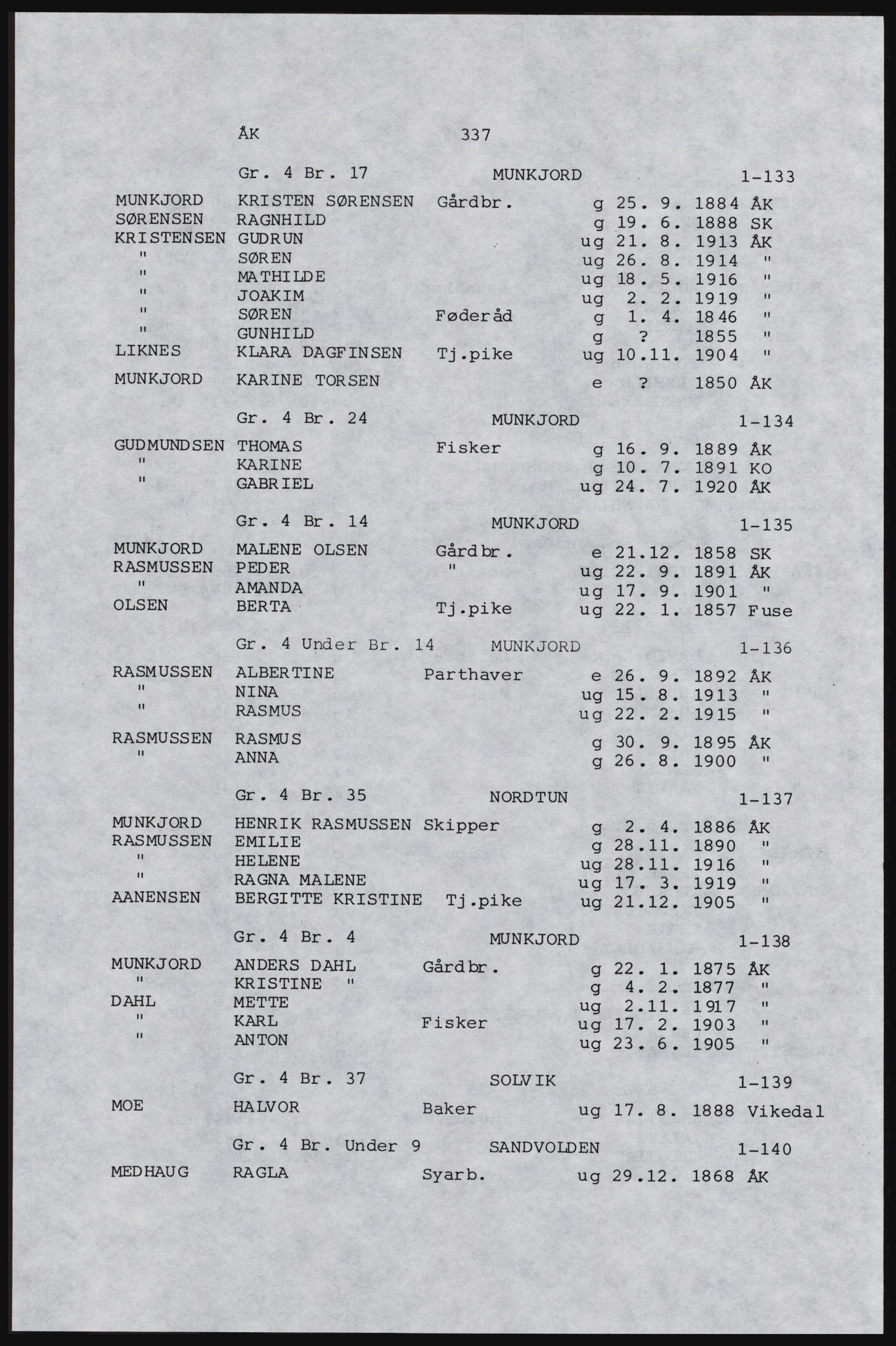 SAST, Avskrift av folketellingen 1920 for Karmøy, 1920, s. 359