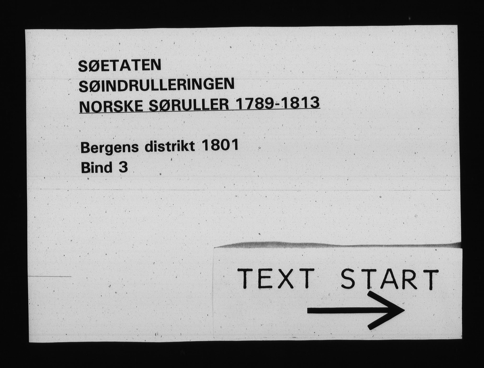 Sjøetaten, RA/EA-3110/F/L0235: Bergen distrikt, bind 3, 1801