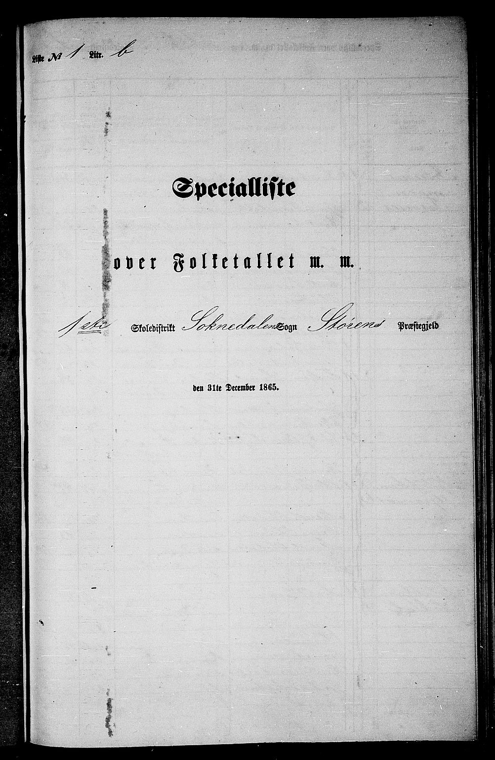 RA, Folketelling 1865 for 1648P Støren prestegjeld, 1865, s. 227
