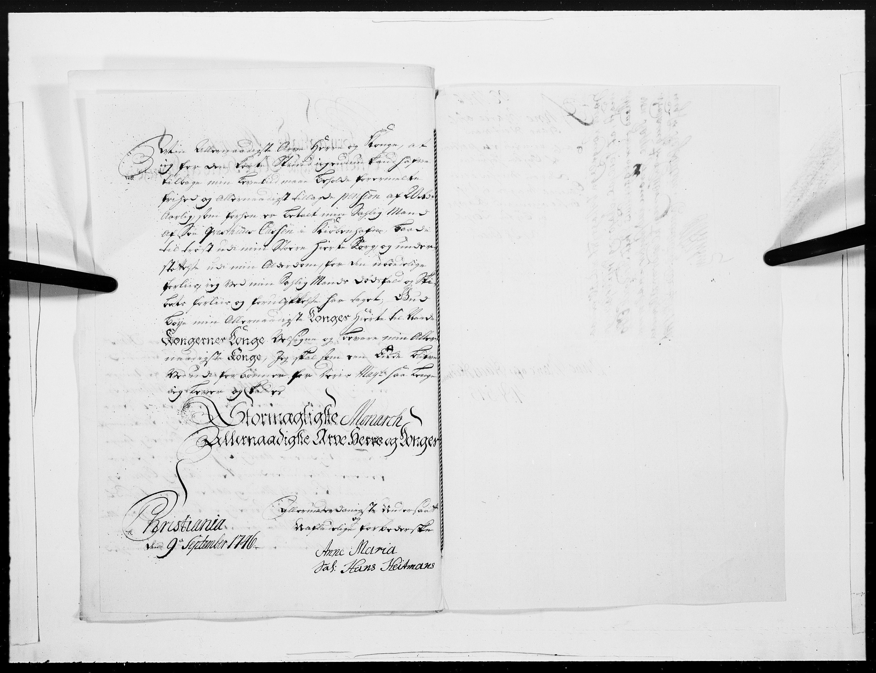 Danske Kanselli 1572-1799, AV/RA-EA-3023/F/Fc/Fcc/Fcca/L0145: Norske innlegg 1572-1799, 1746, s. 255