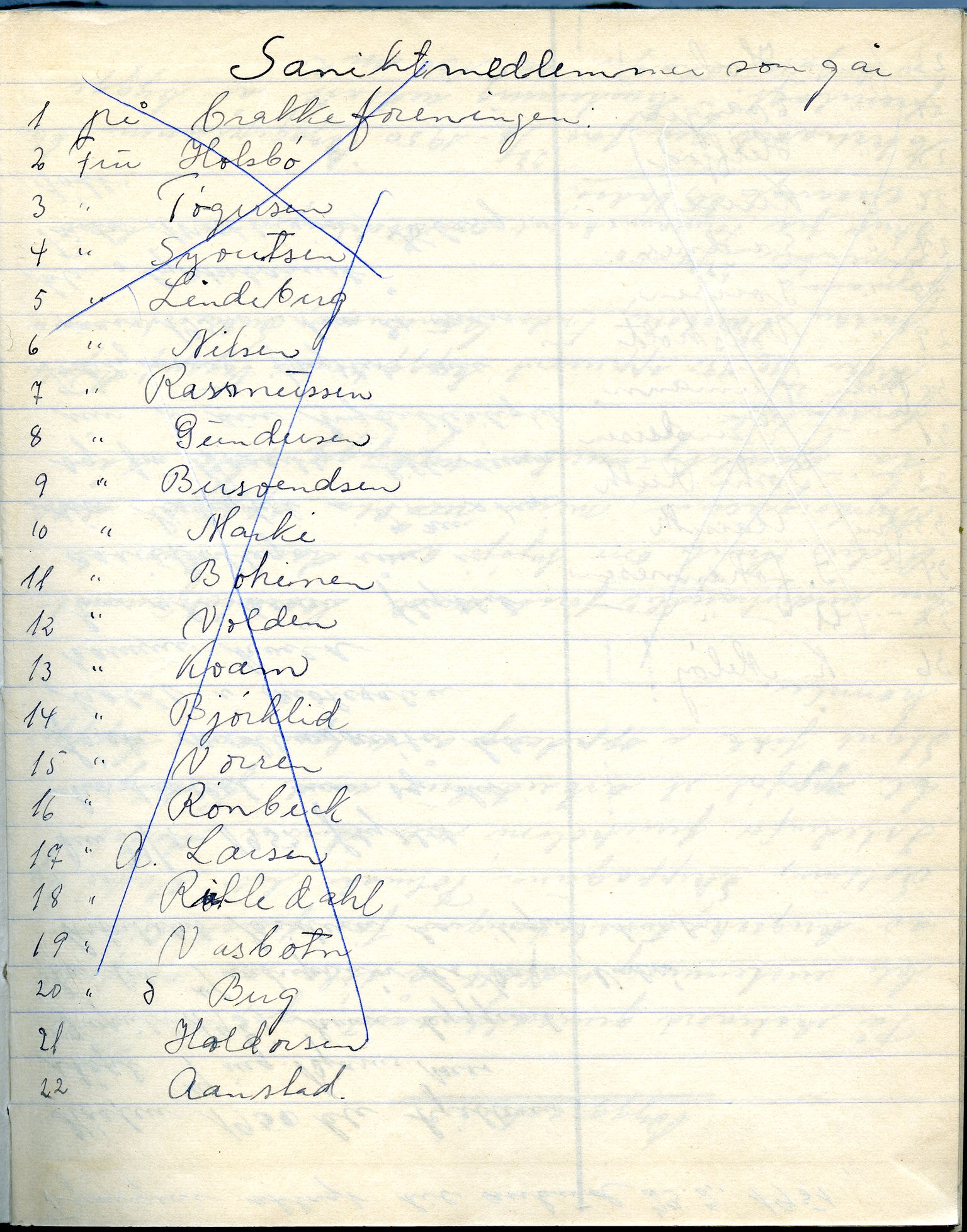 Vadsø sanitetsforening, FMFB/A-1060/A/Ac/L0005: Møteprotokoll, 1947-1954