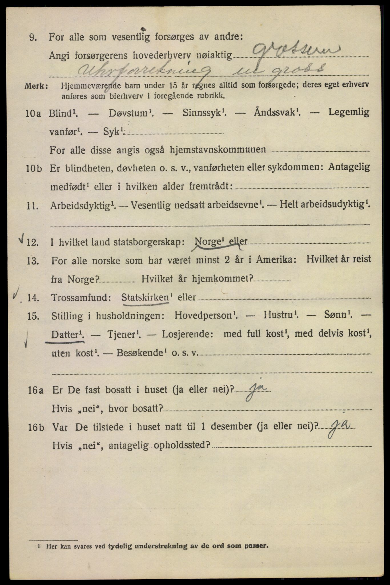 SAO, Folketelling 1920 for 0301 Kristiania kjøpstad, 1920, s. 369084