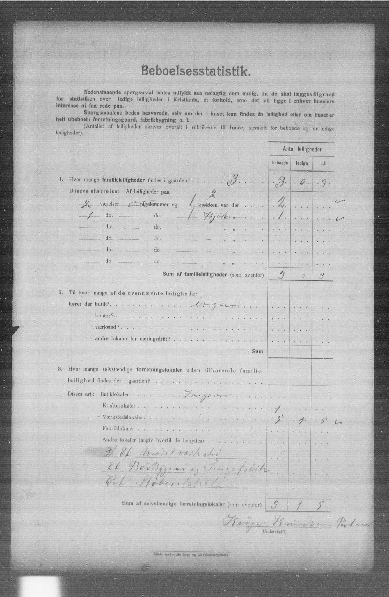 OBA, Kommunal folketelling 31.12.1904 for Kristiania kjøpstad, 1904, s. 6497