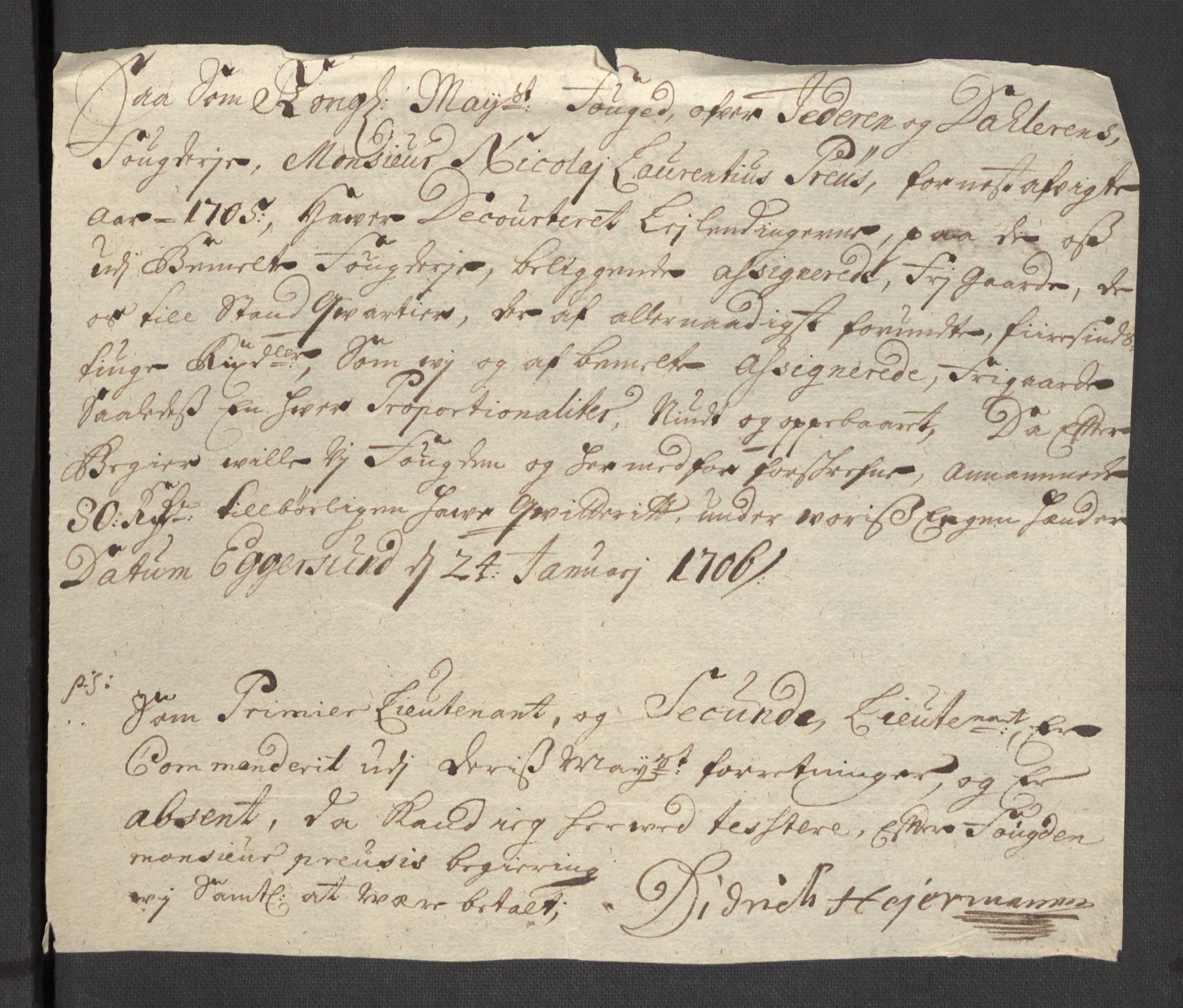 Rentekammeret inntil 1814, Reviderte regnskaper, Fogderegnskap, RA/EA-4092/R46/L2733: Fogderegnskap Jæren og Dalane, 1705-1708, s. 30