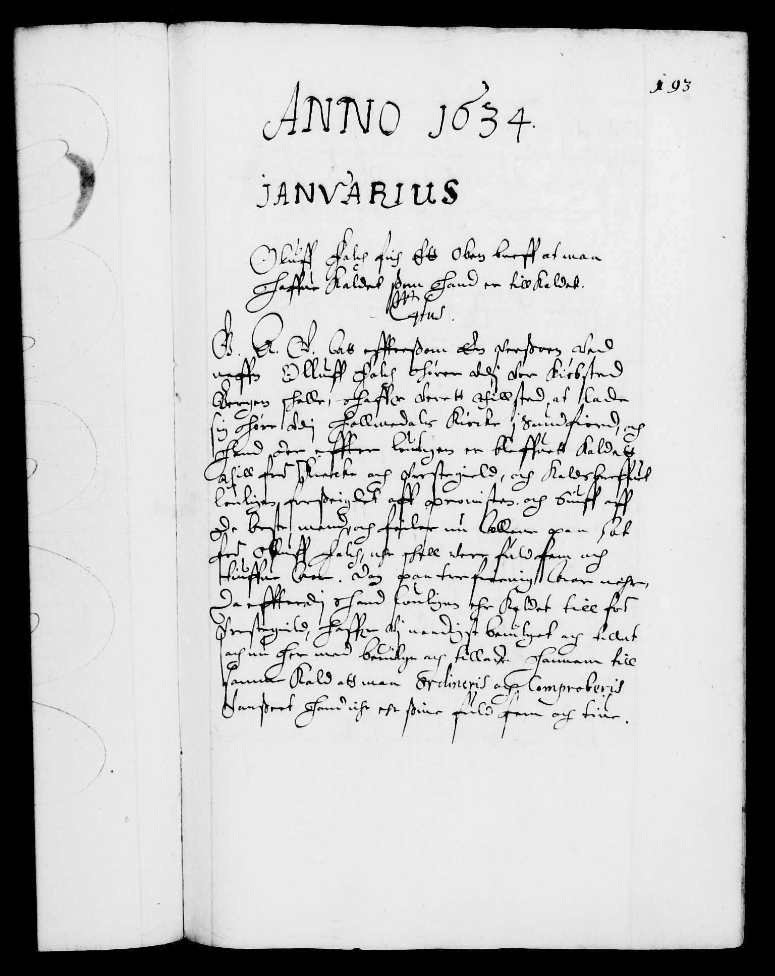 Danske Kanselli 1572-1799, RA/EA-3023/F/Fc/Fca/Fcaa/L0005: Norske registre (mikrofilm), 1631-1636, s. 193a