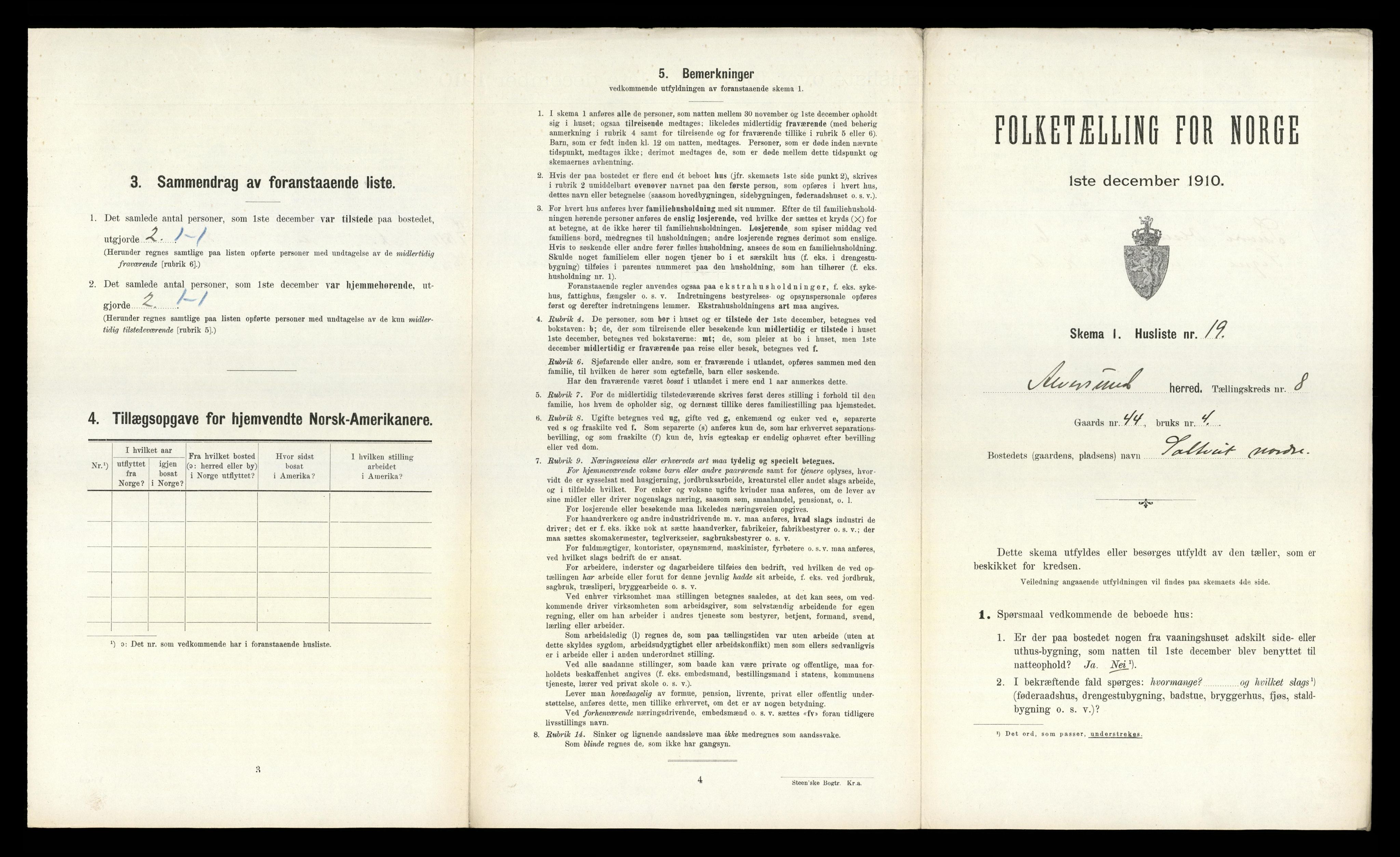 RA, Folketelling 1910 for 1257 Alversund herred, 1910, s. 606