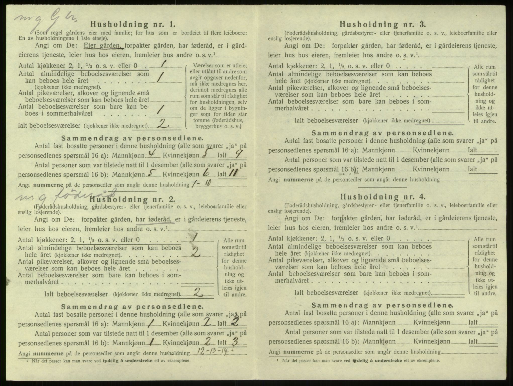 SAB, Folketelling 1920 for 1252 Modalen herred, 1920, s. 150