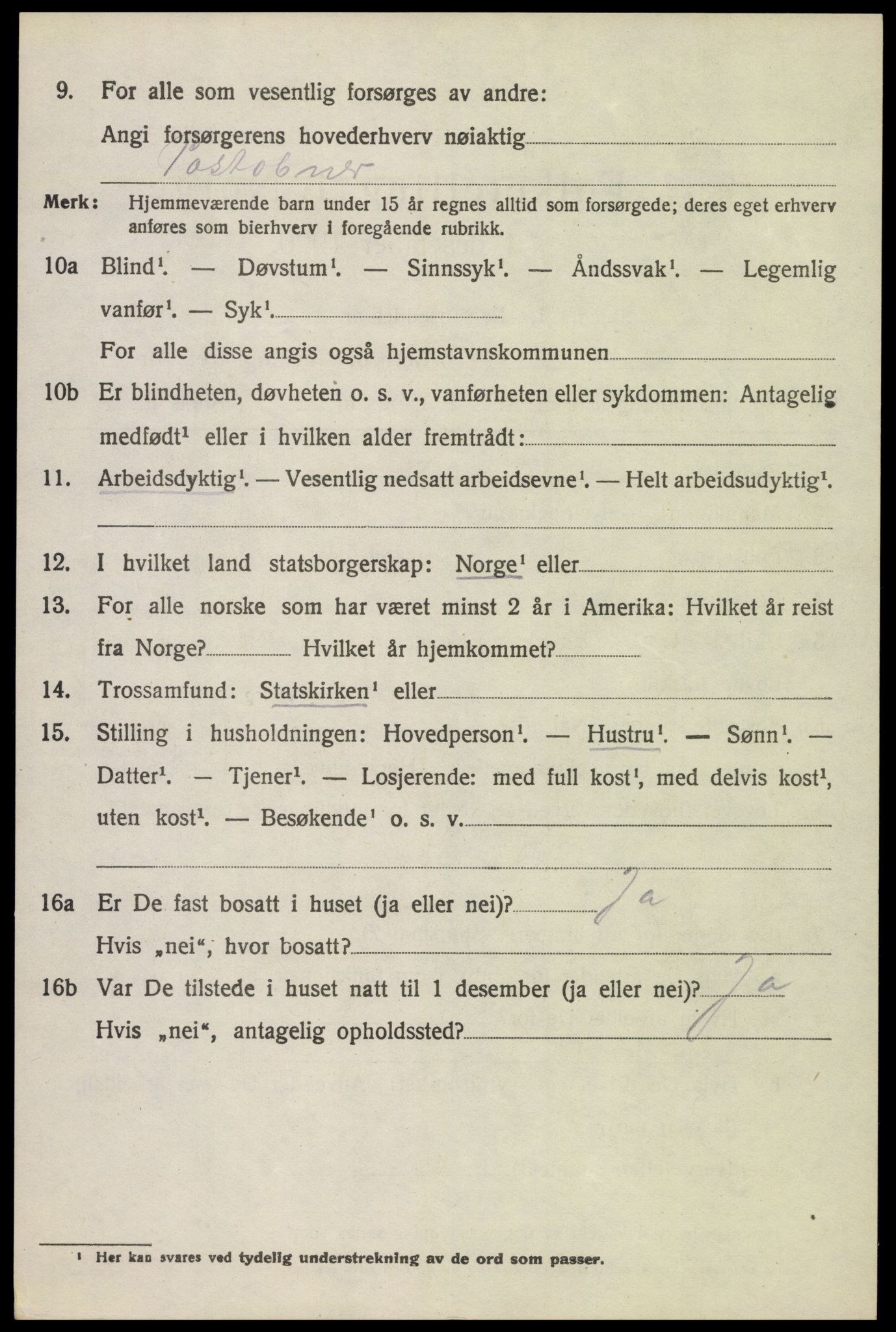 SAH, Folketelling 1920 for 0534 Gran herred, 1920, s. 3477
