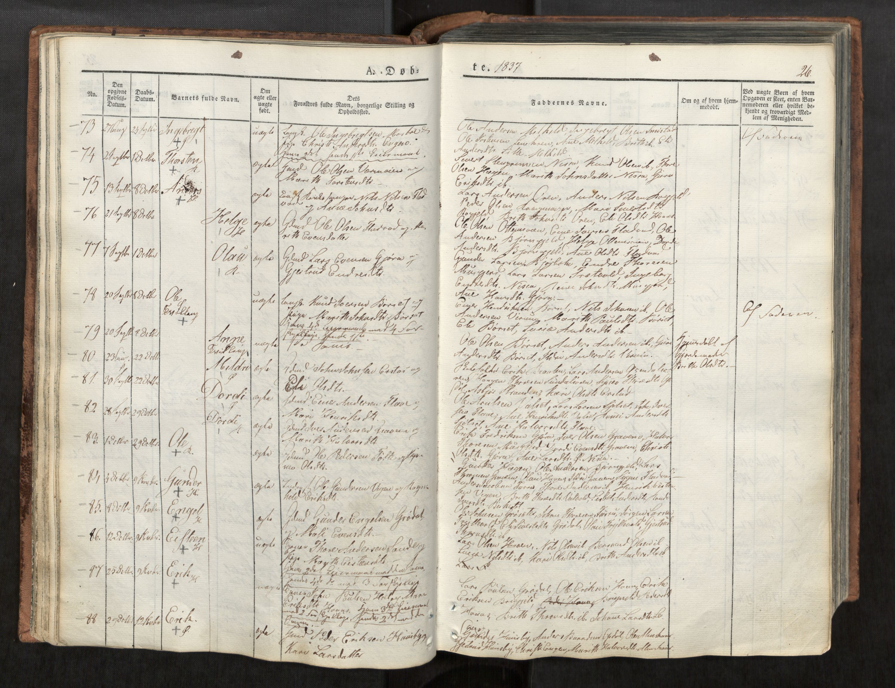 Ministerialprotokoller, klokkerbøker og fødselsregistre - Møre og Romsdal, AV/SAT-A-1454/590/L1012: Ministerialbok nr. 590A04, 1832-1846, s. 26