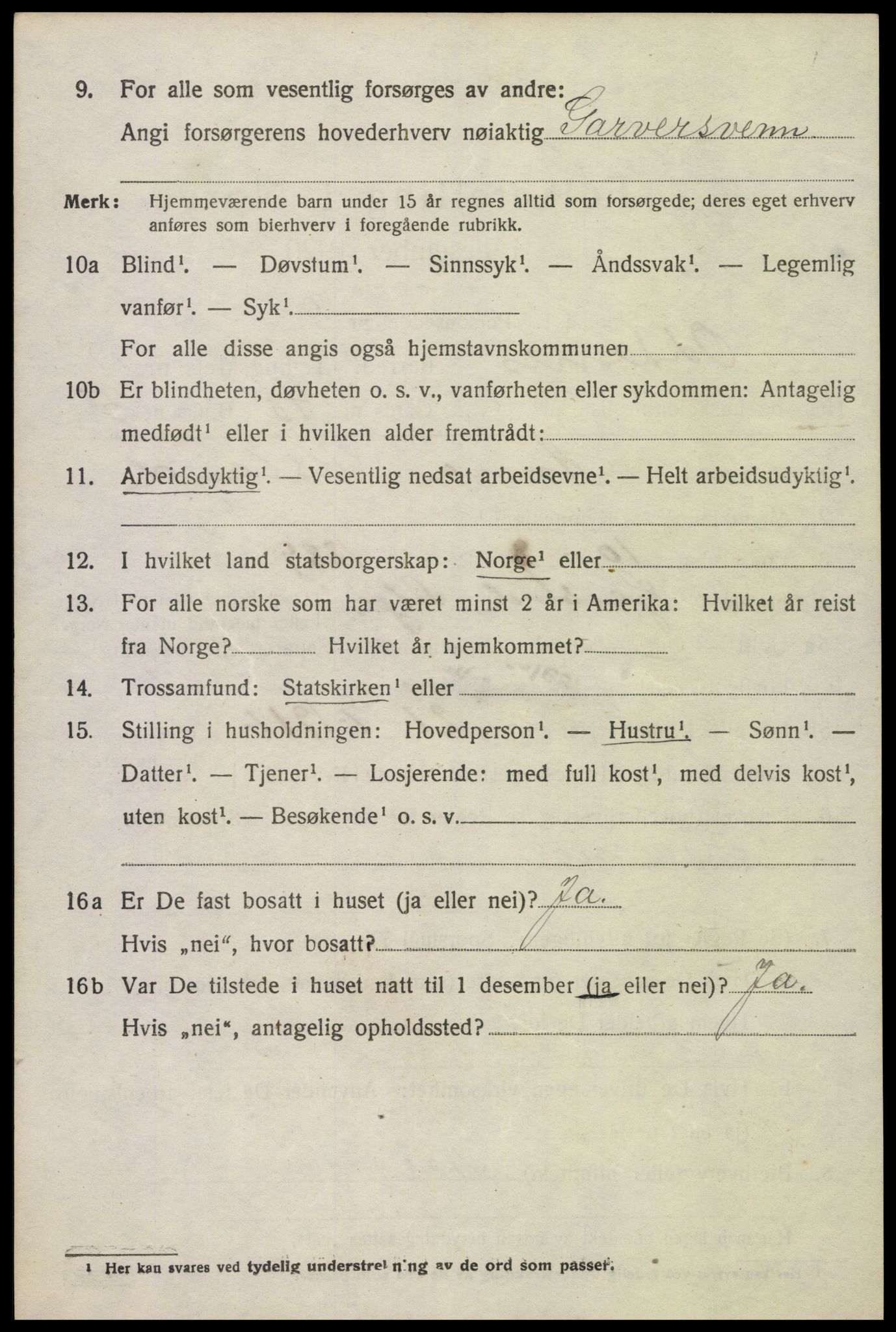 SAK, Folketelling 1920 for 1012 Oddernes herred, 1920, s. 8636