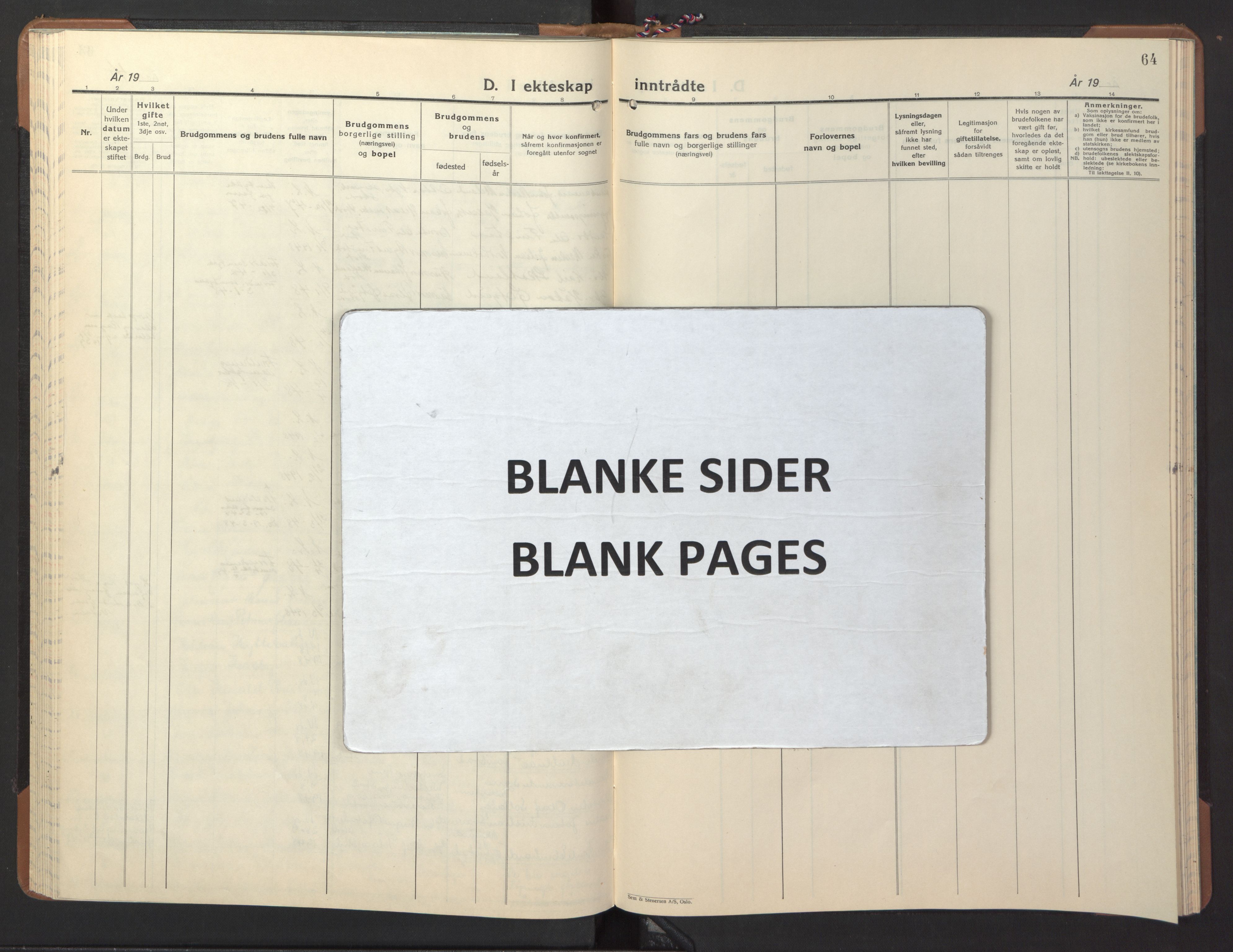 Ministerialprotokoller, klokkerbøker og fødselsregistre - Nord-Trøndelag, AV/SAT-A-1458/746/L0456: Klokkerbok nr. 746C02, 1936-1948, s. 64