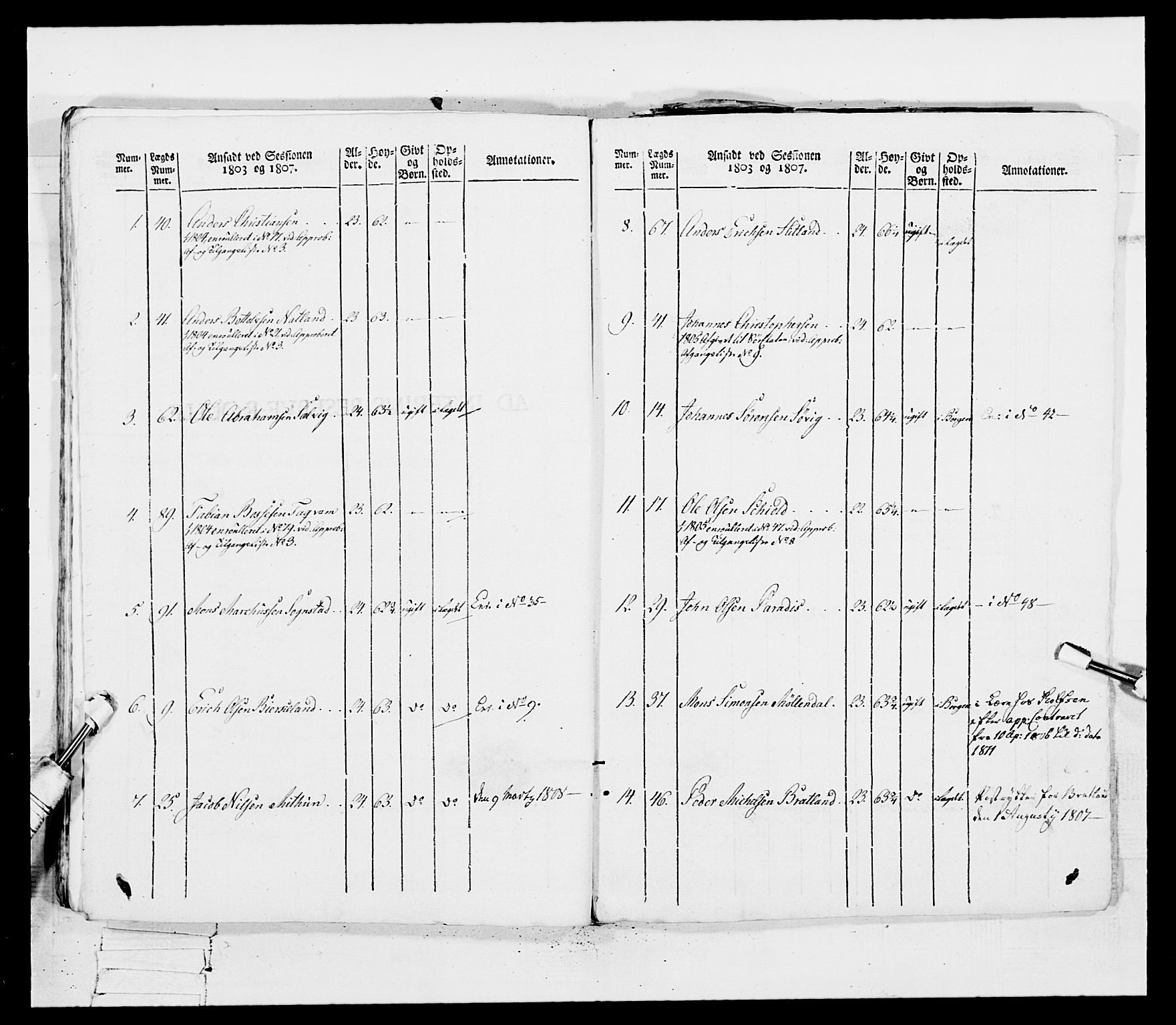 Generalitets- og kommissariatskollegiet, Det kongelige norske kommissariatskollegium, AV/RA-EA-5420/E/Eh/L0097: Bergenhusiske nasjonale infanteriregiment, 1803-1807, s. 361