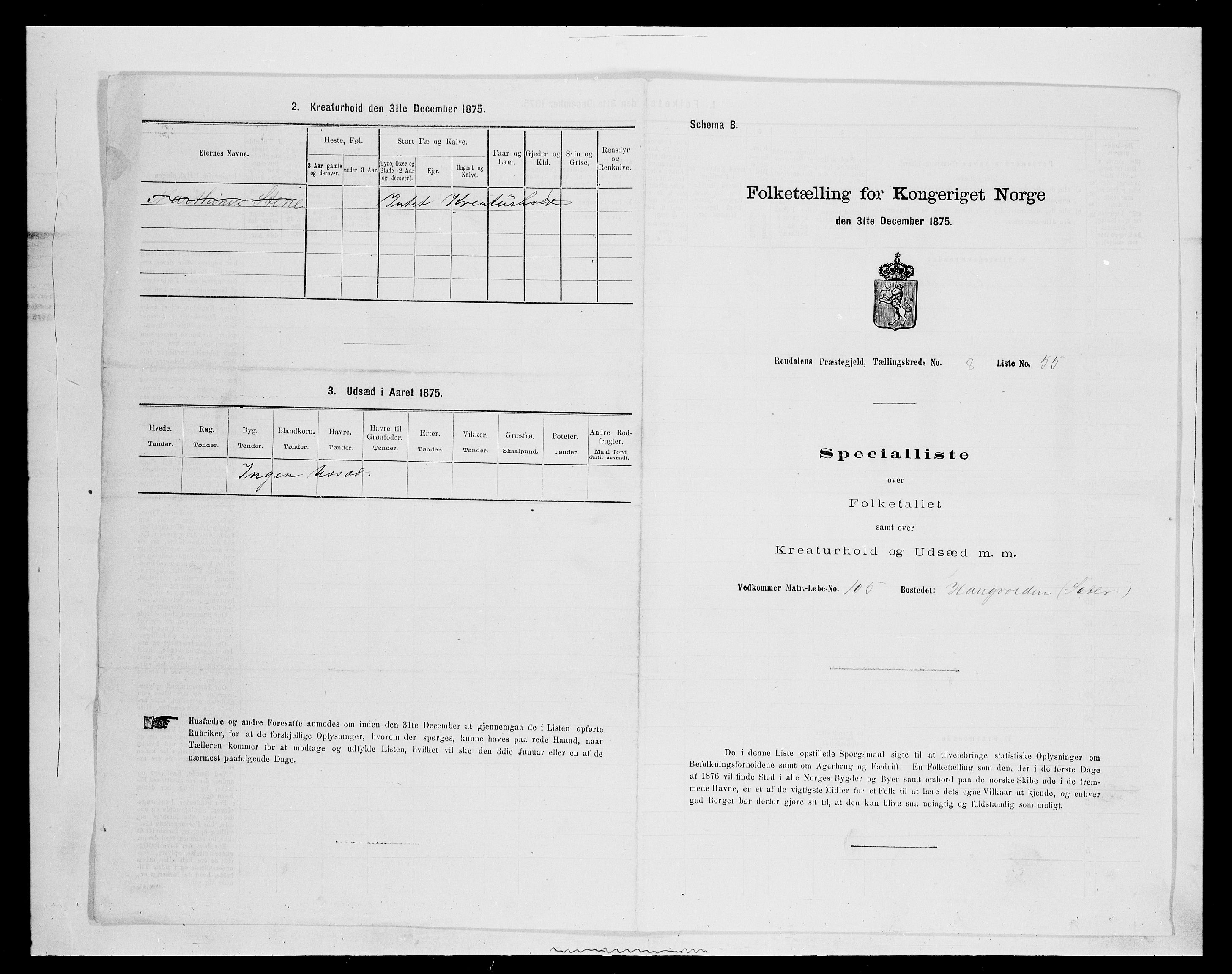 SAH, Folketelling 1875 for 0432P Rendalen prestegjeld, 1875, s. 810