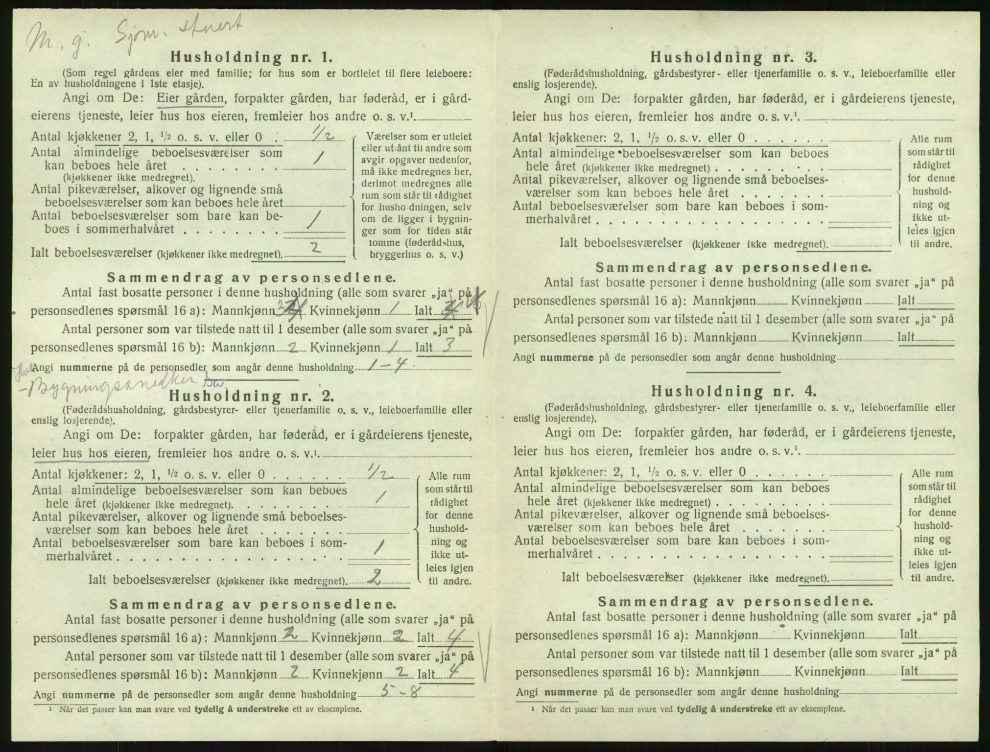 SAK, Folketelling 1920 for 1039 Herad herred, 1920, s. 37