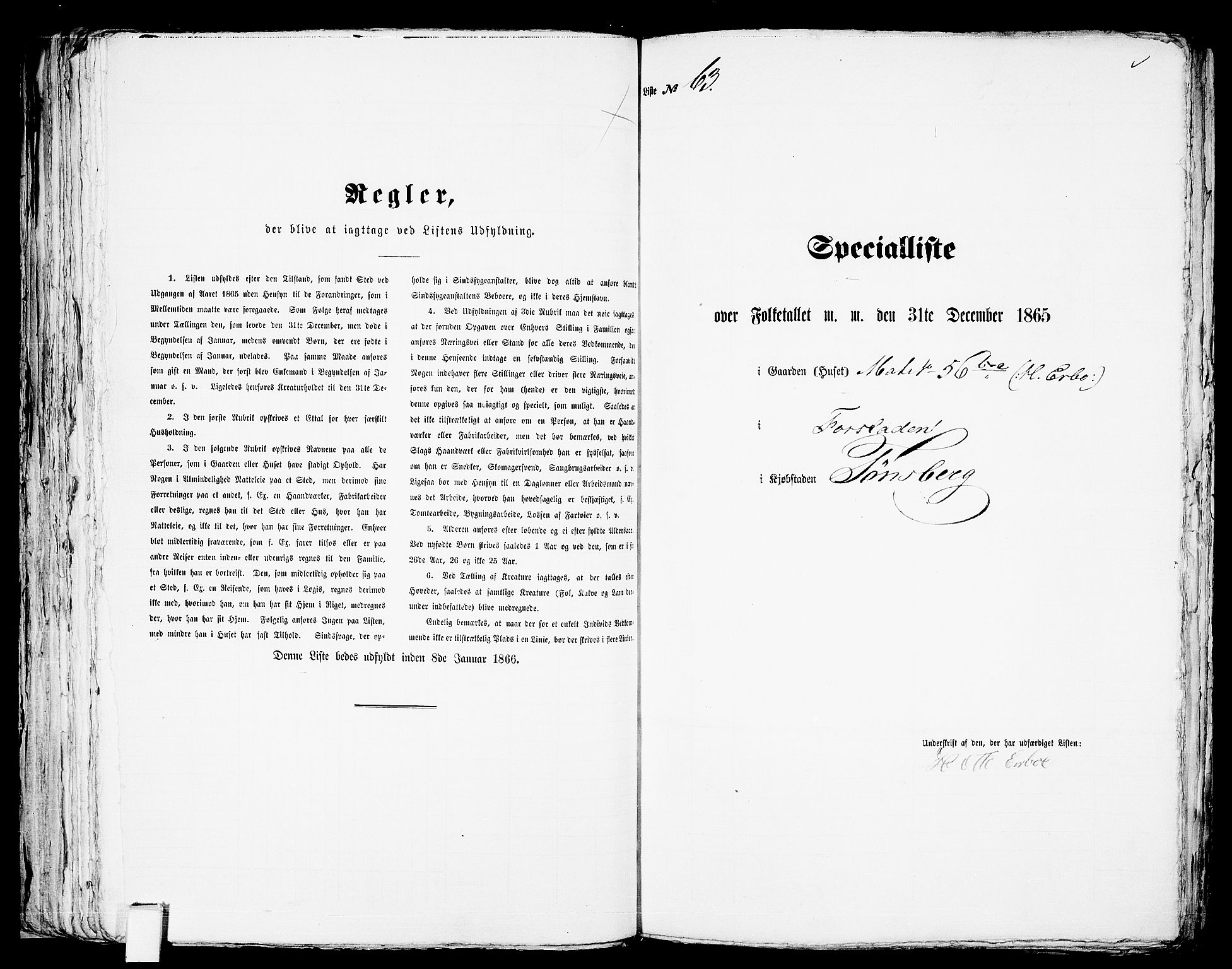 RA, Folketelling 1865 for 0705P Tønsberg prestegjeld, 1865, s. 144