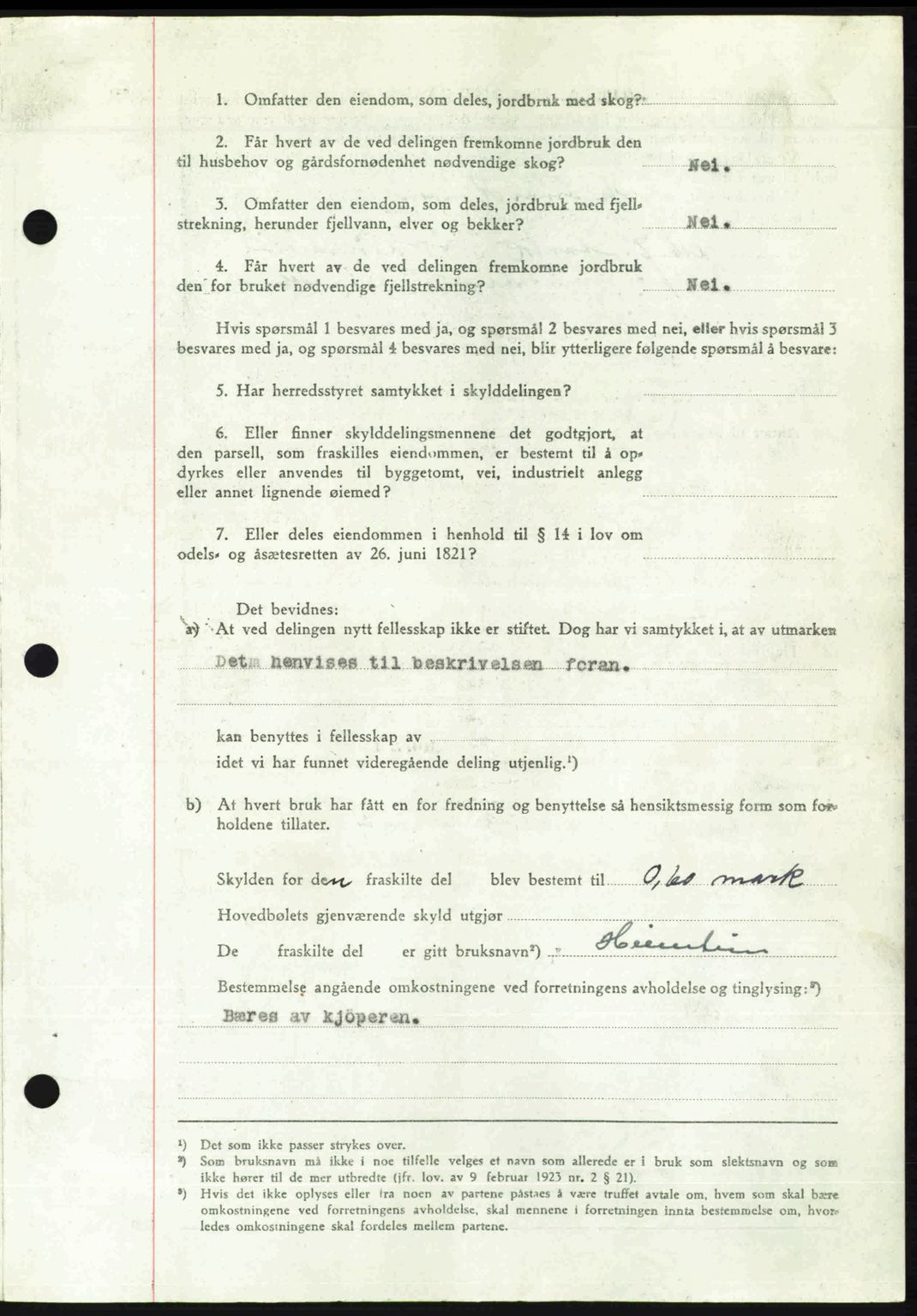 Romsdal sorenskriveri, AV/SAT-A-4149/1/2/2C: Pantebok nr. A23, 1947-1947, Dagboknr: 1638/1947