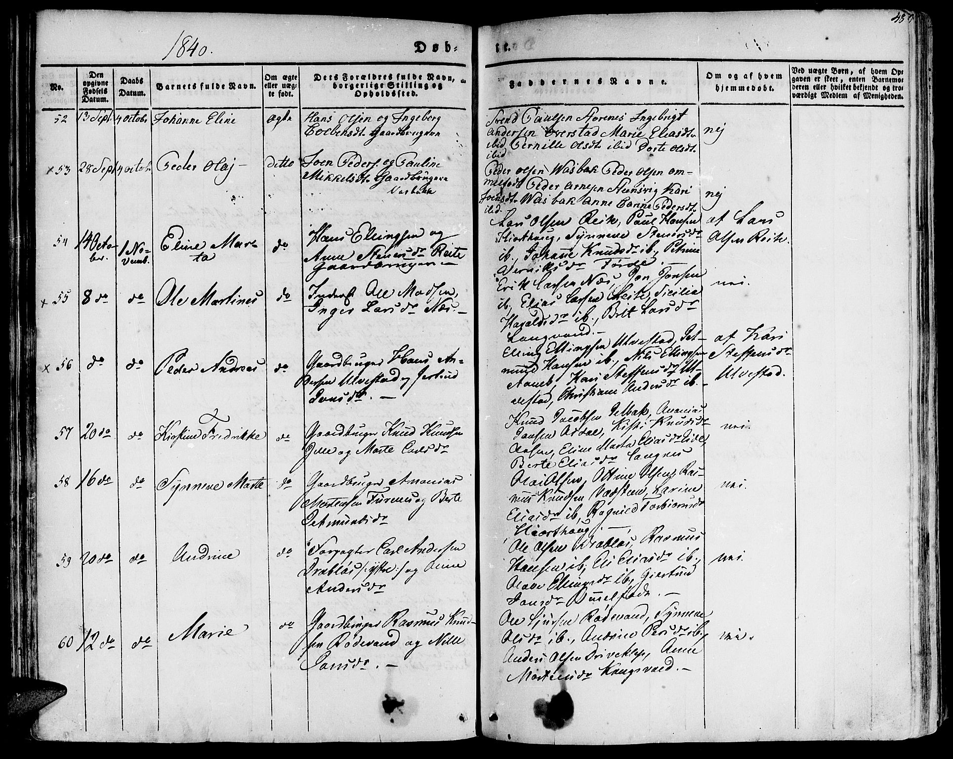 Ministerialprotokoller, klokkerbøker og fødselsregistre - Møre og Romsdal, AV/SAT-A-1454/511/L0139: Ministerialbok nr. 511A06, 1831-1850, s. 48