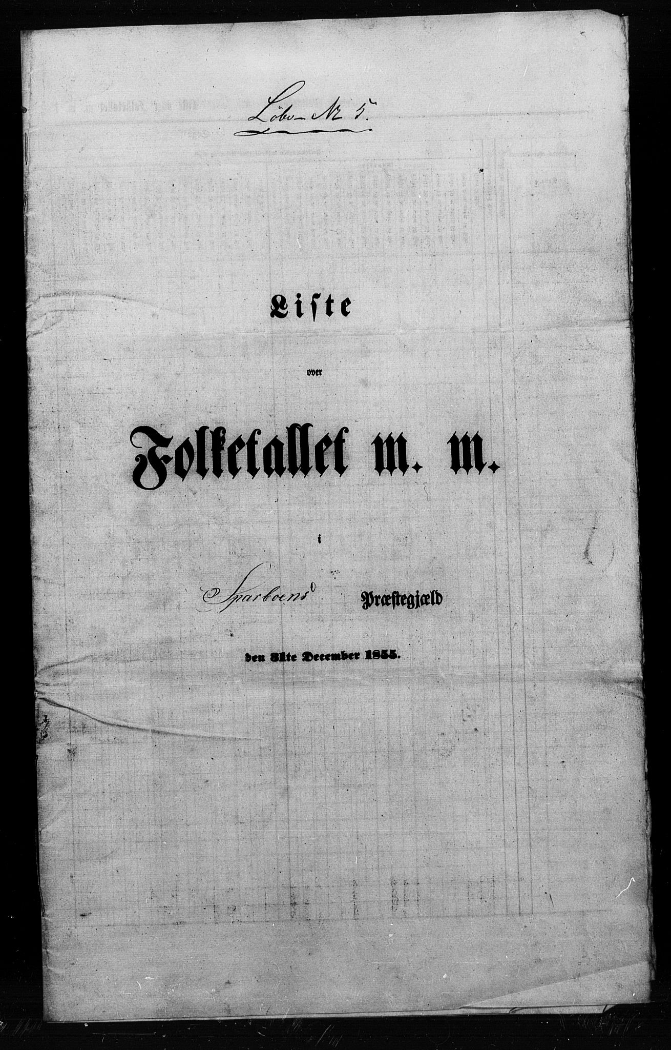 , Folketelling 1855 for 1731P Sparbu prestegjeld, 1855, s. 8