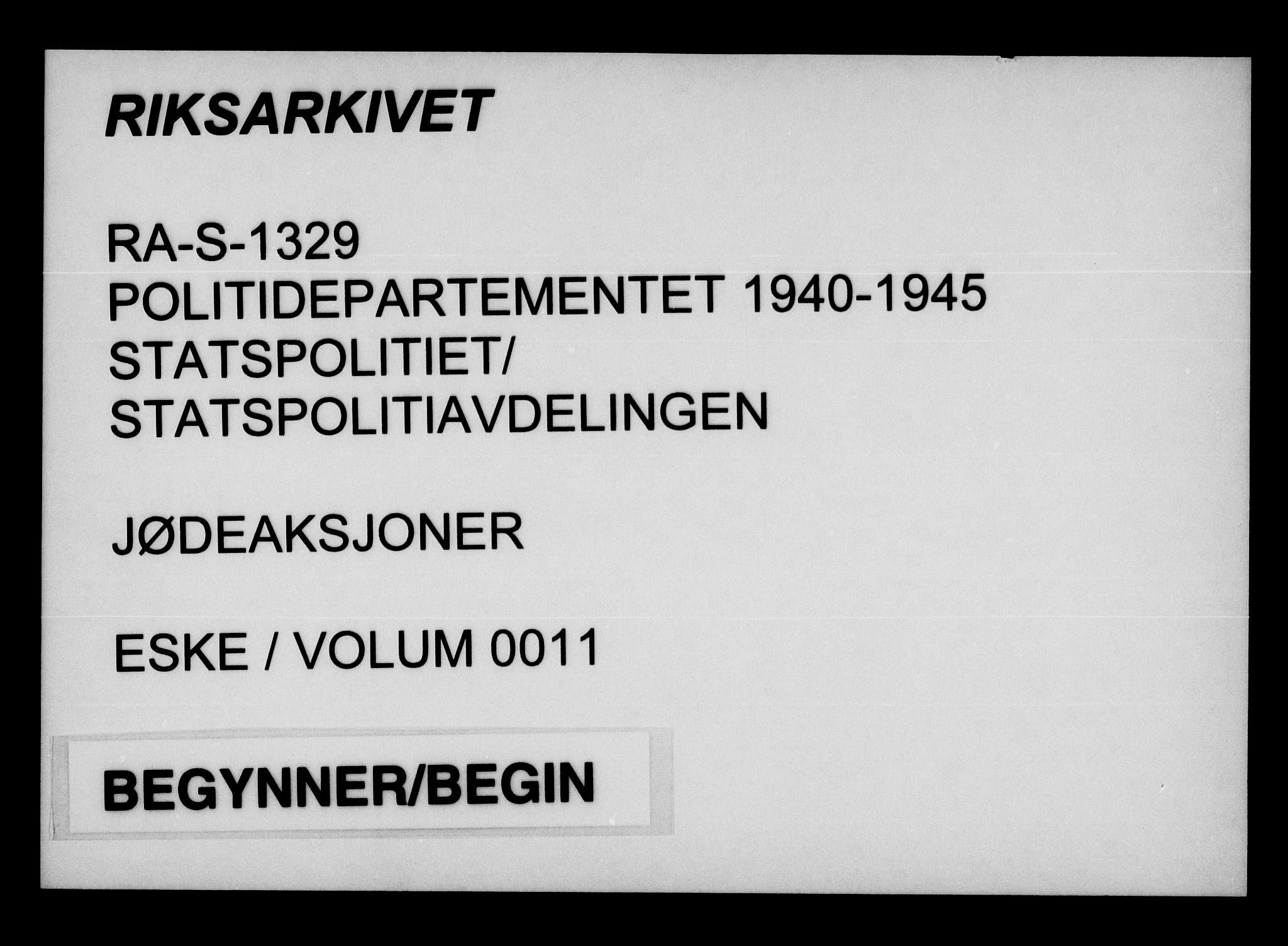 Statspolitiet - Hovedkontoret / Osloavdelingen, AV/RA-S-1329/G/Ga/L0011/0001: Spørreskjema for jøder i Norge / Jøder bosatt i Oslo, Plavnik - Zwillinger, 1942, s. 1