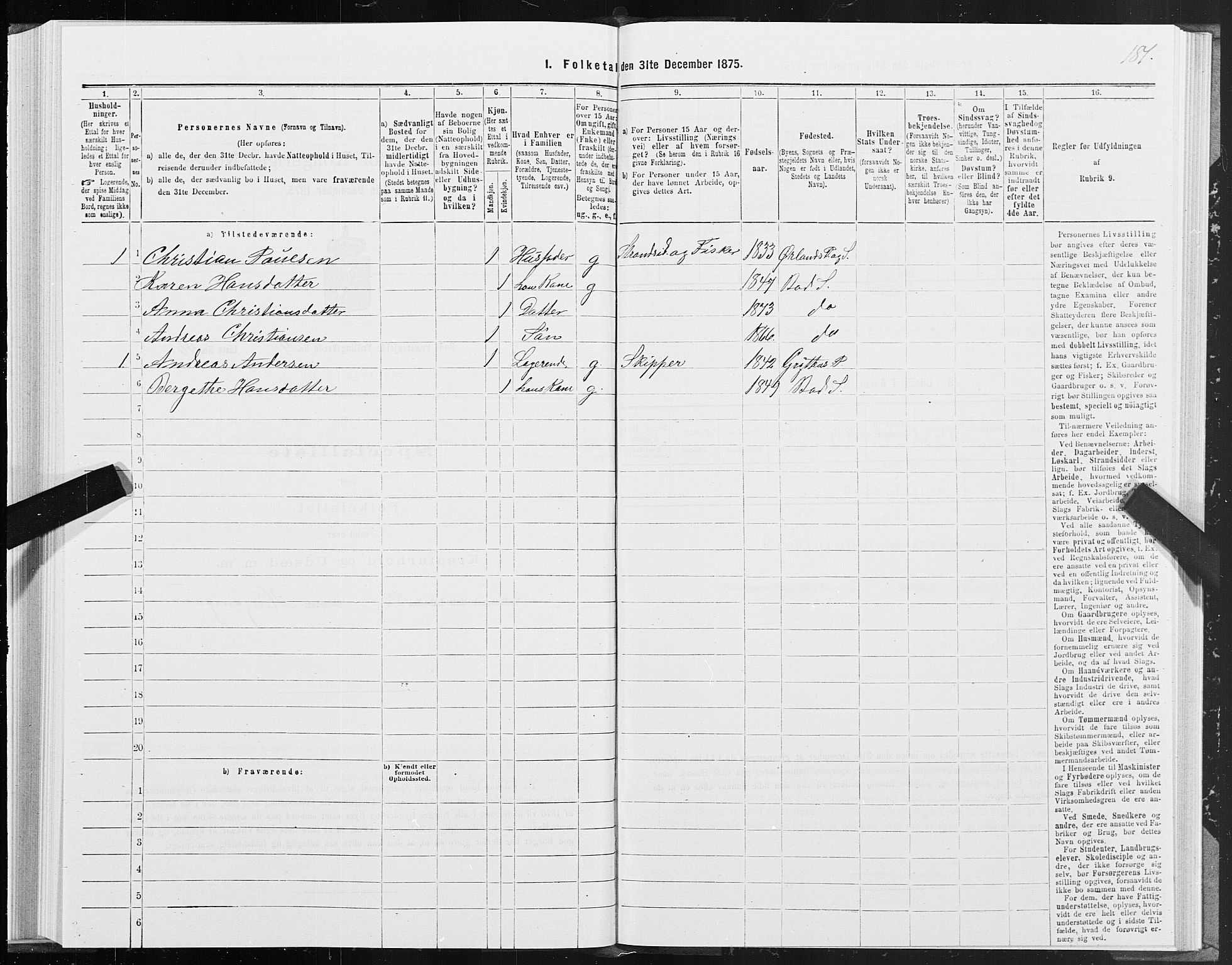 SAT, Folketelling 1875 for 1549P Bud prestegjeld, 1875, s. 2181