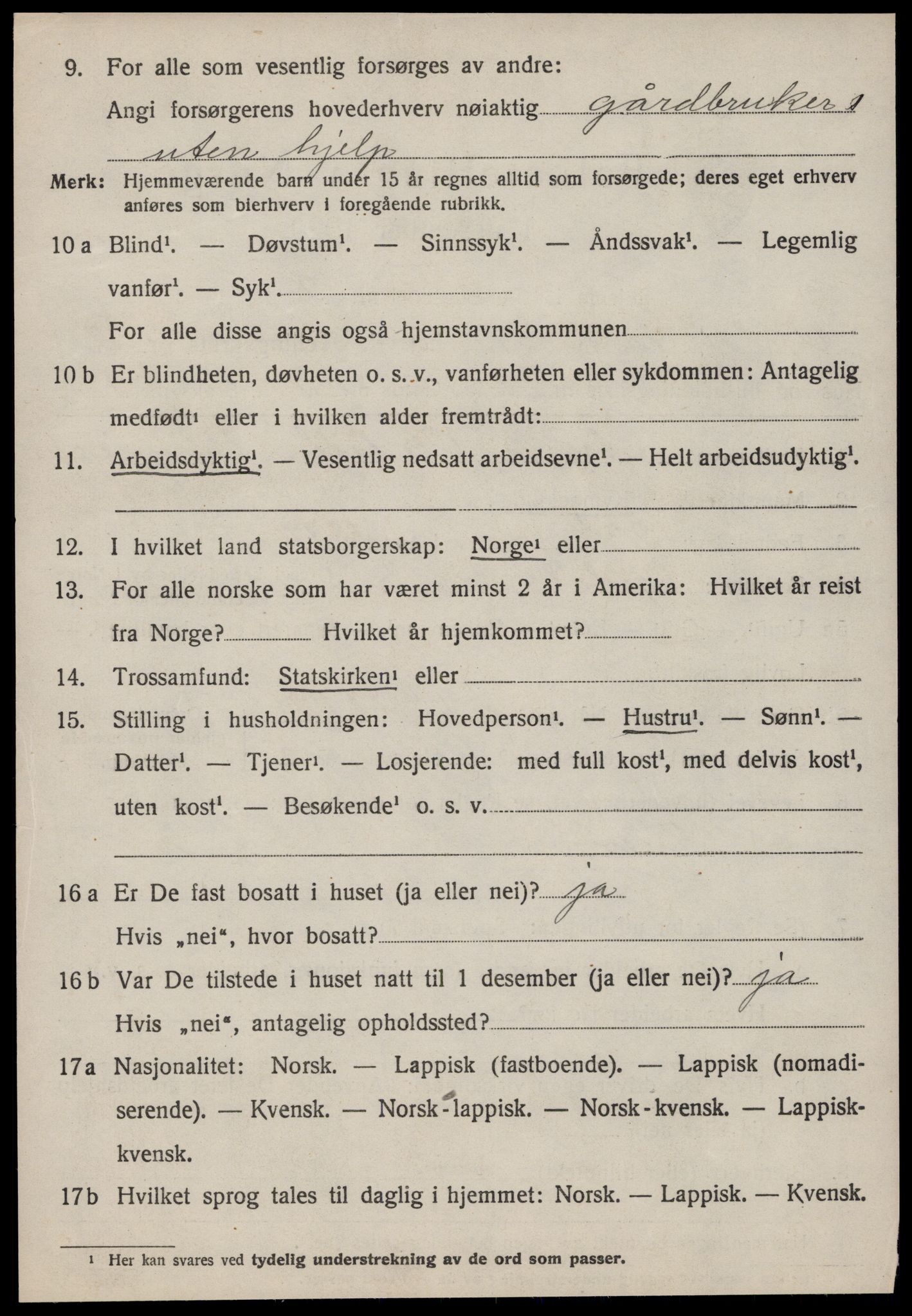 SAT, Folketelling 1920 for 1634 Oppdal herred, 1920, s. 2400